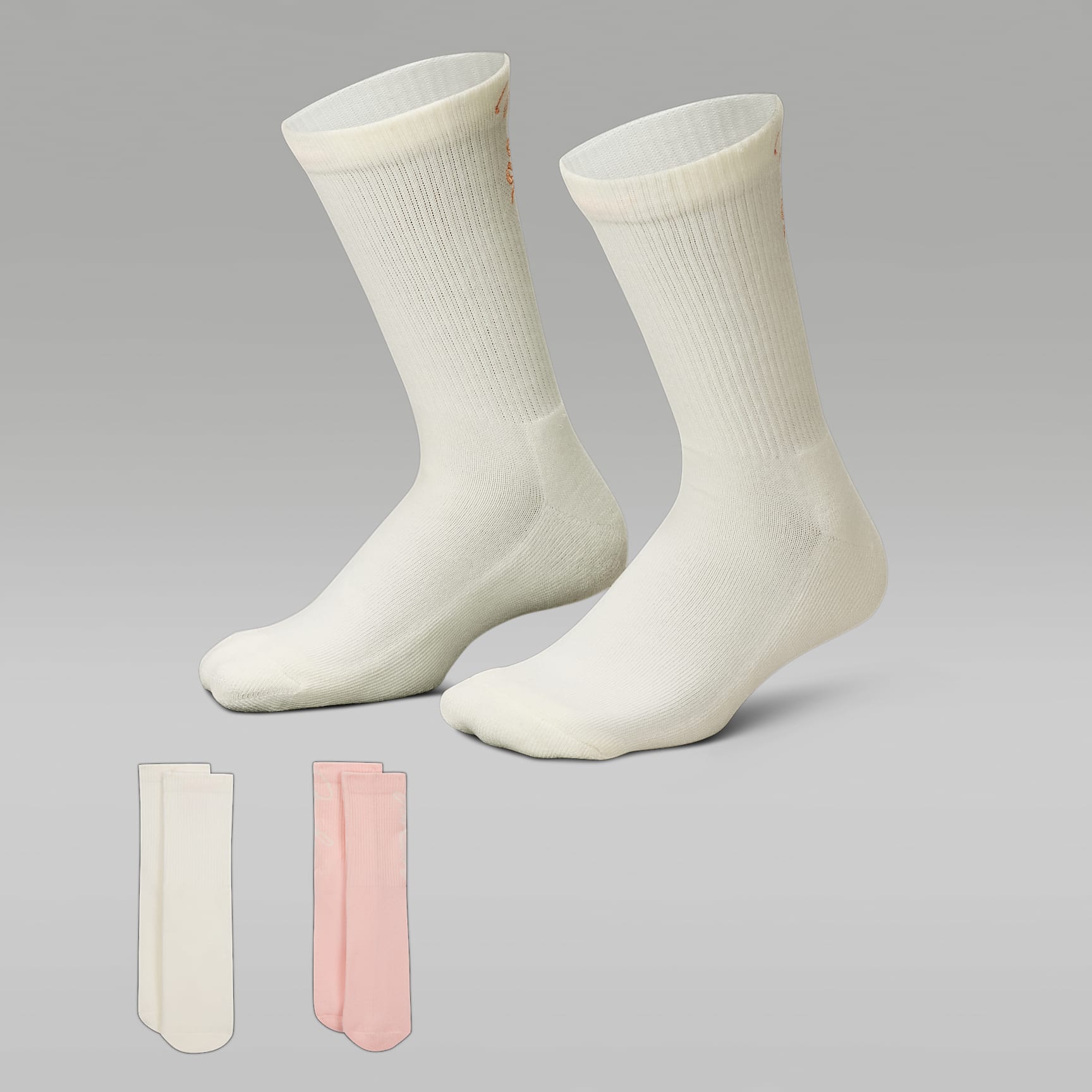 Medias calcetas de malla Sparkle para niños talla grande (2 pares) Jordan