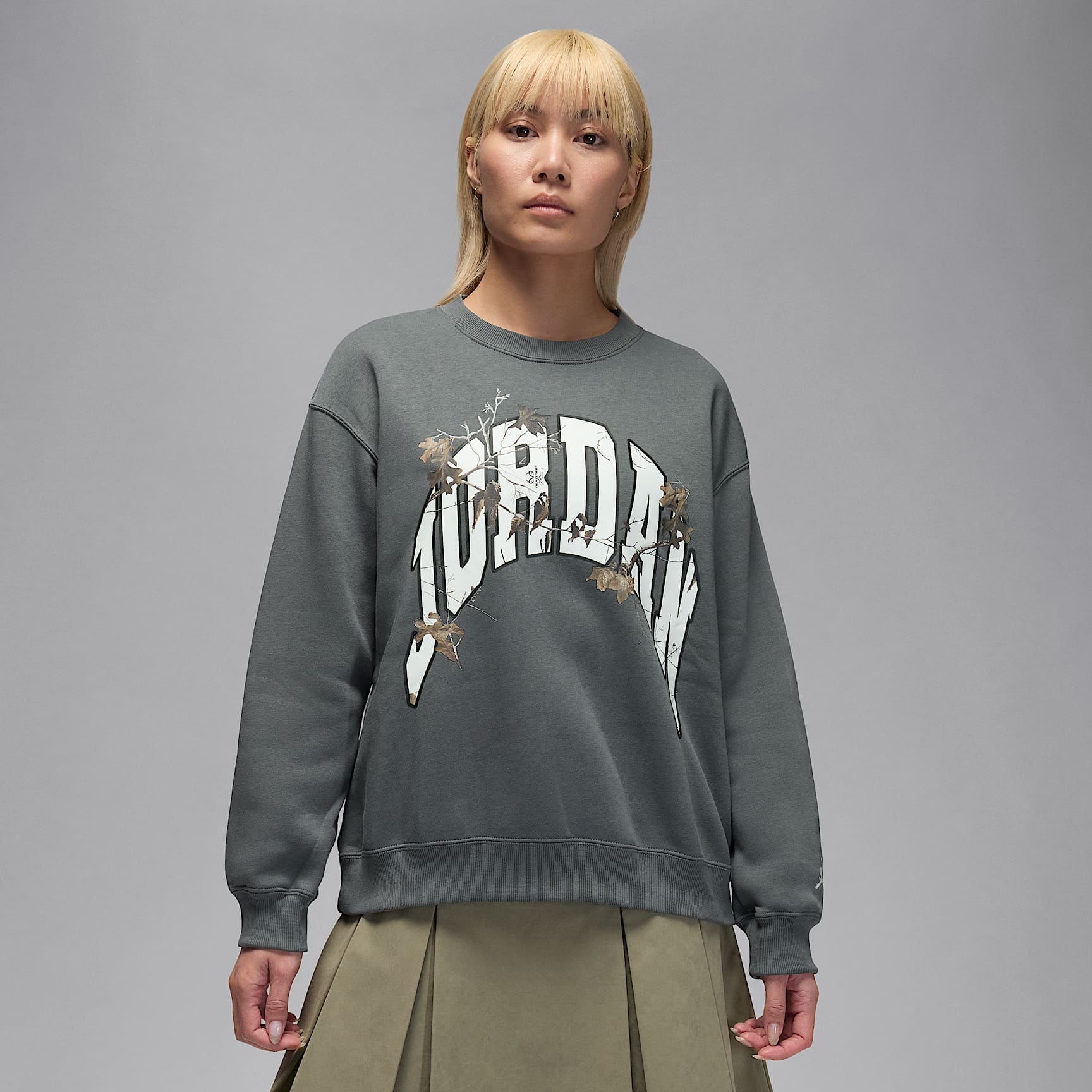 조던 브루클린 플리스 여성 리얼트리 크루넥 스웻셔츠