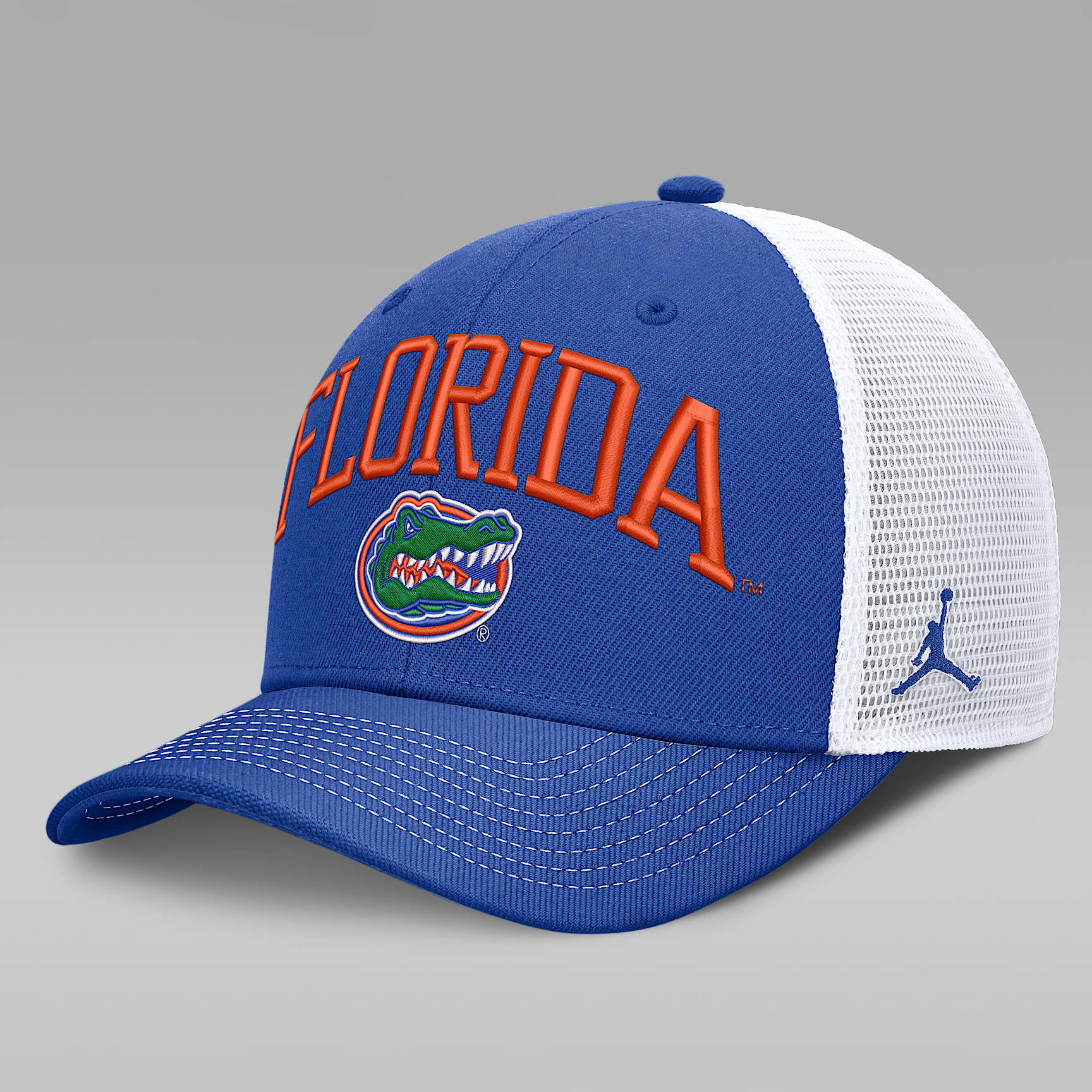Florida Primetime Arched Men's Jordan Brand Dri-FIT College Trucker Adjustable Hat