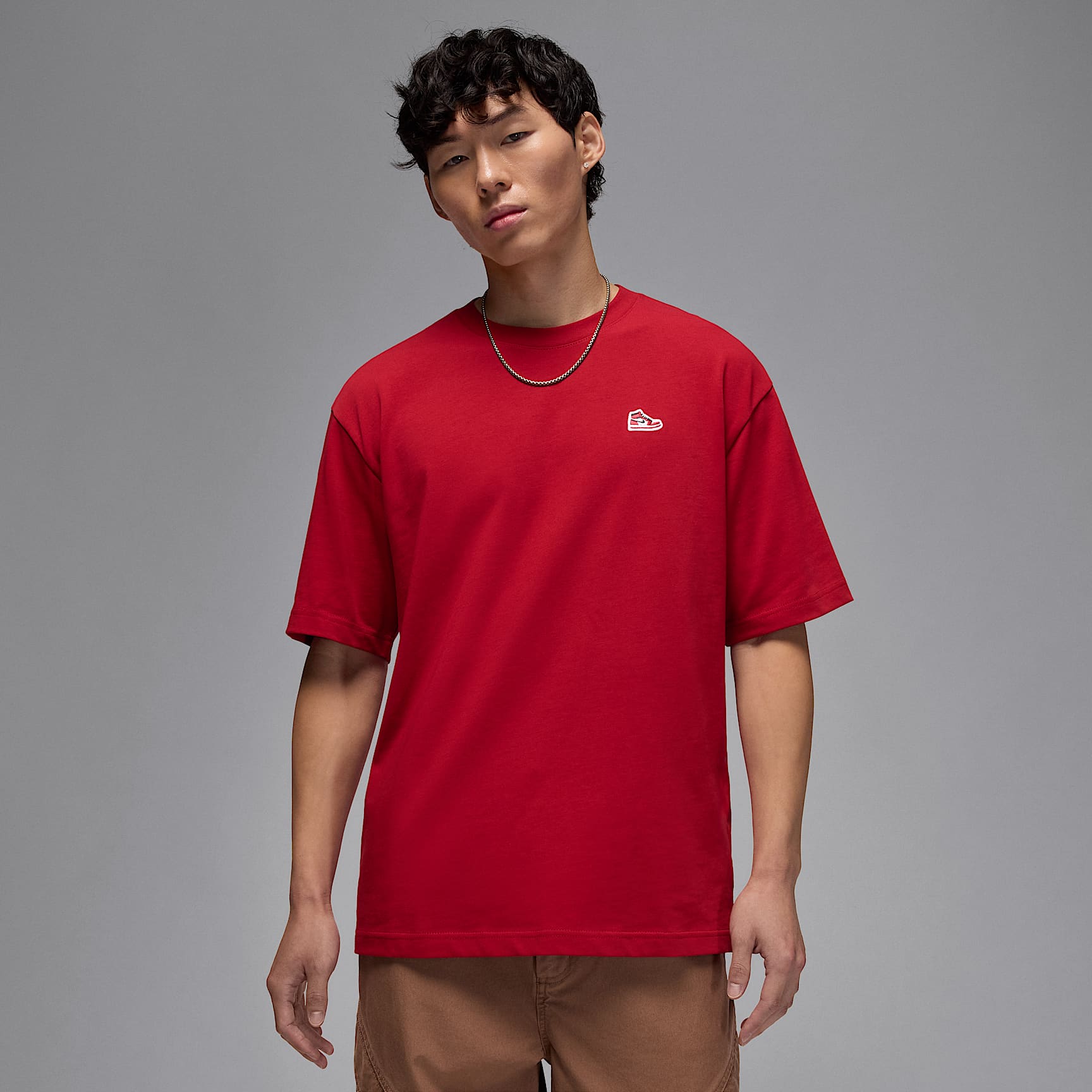 Playera con parche de tenis para hombre Jordan Brand
