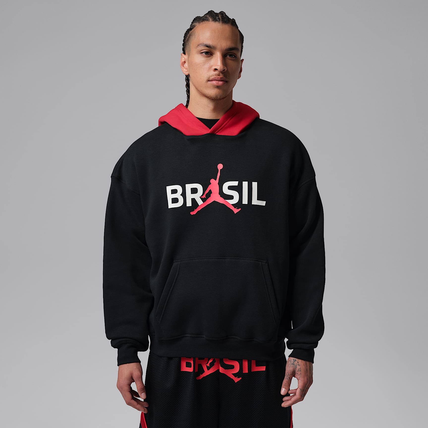 Sudadera con gorro sin cierre para hombre Jordan Brooklyn Fleece