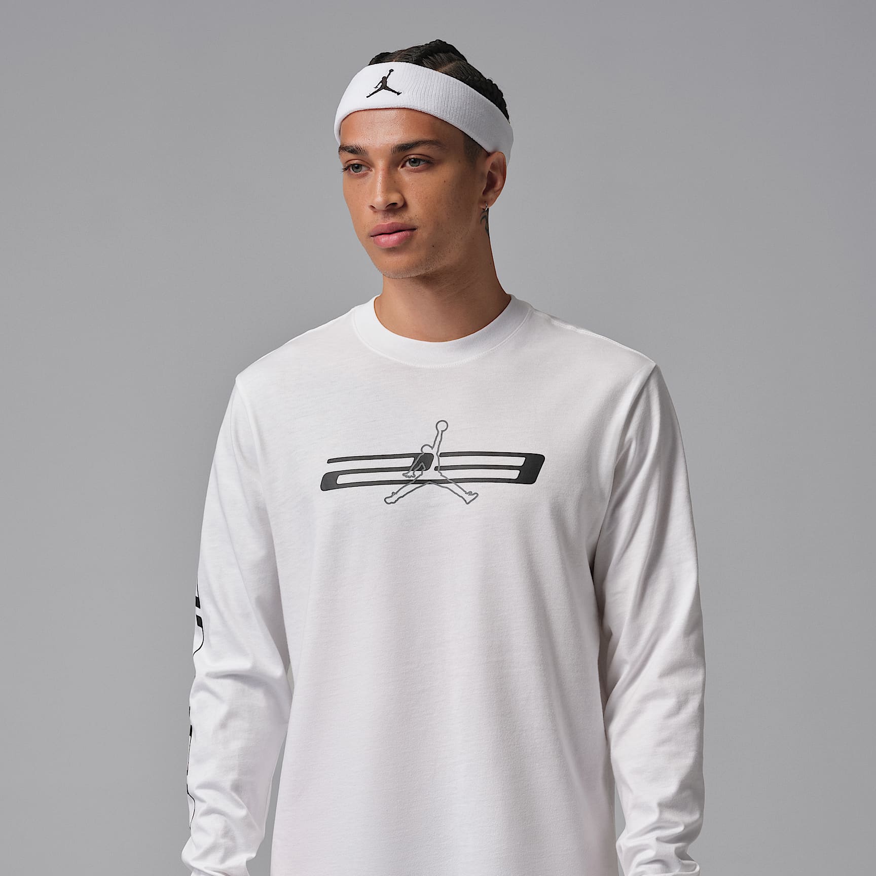 Sudadera de cuello redondo Dri-FIT con gráfico para hombre Jordan Sport