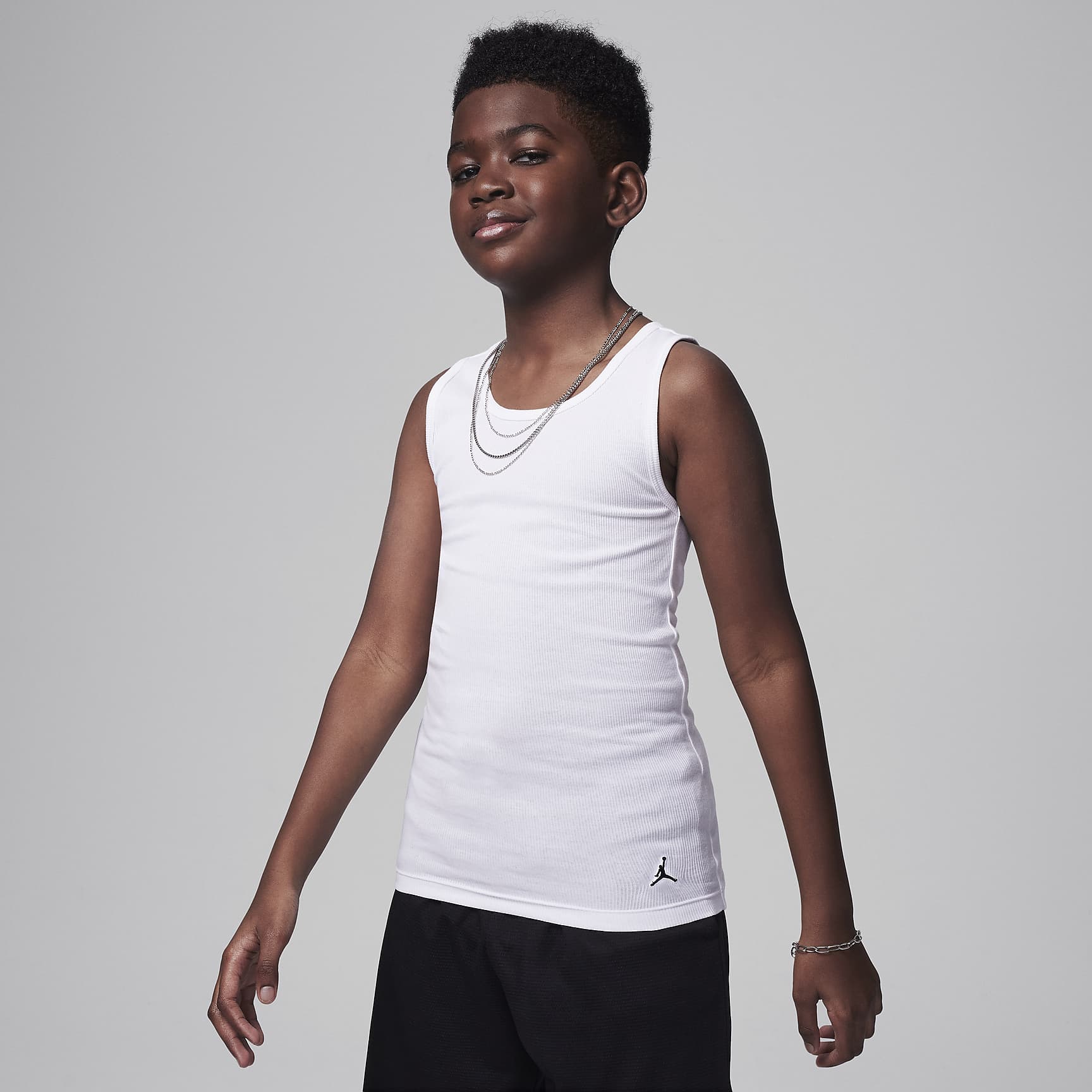 Camiseta de tirantes para niños talla grande Jordan Flight Base (2 piezas)