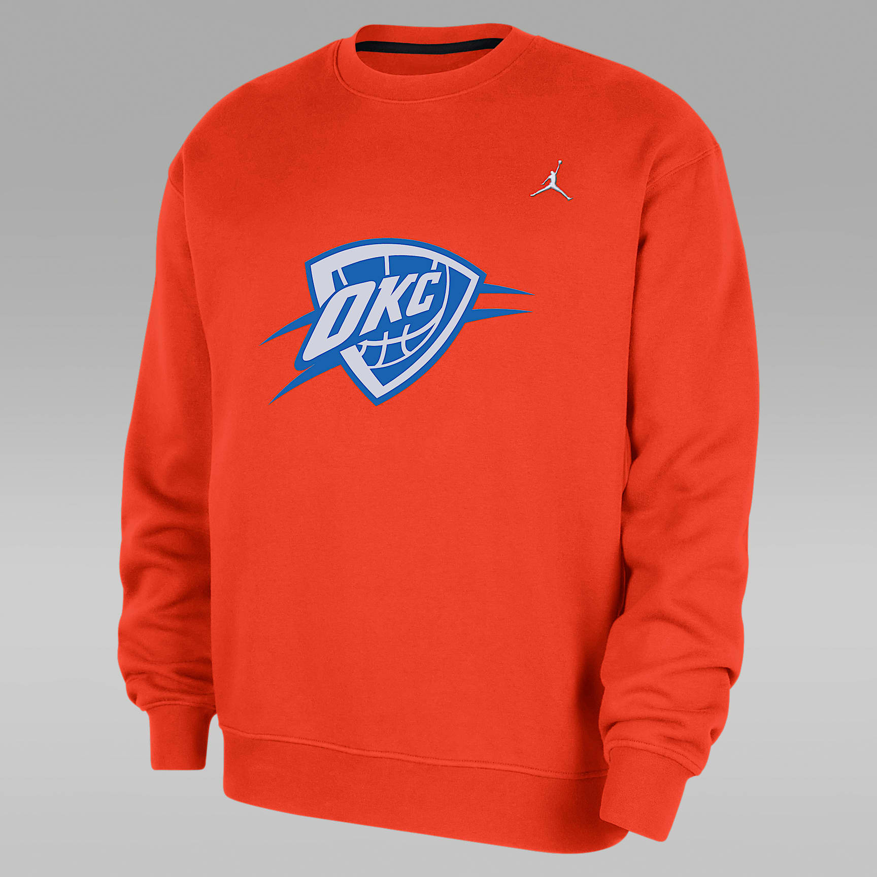 Oklahoma City Thunder Statement Essentials Men's Jordan NBA Fleece Crew-Neck Sweatshirt