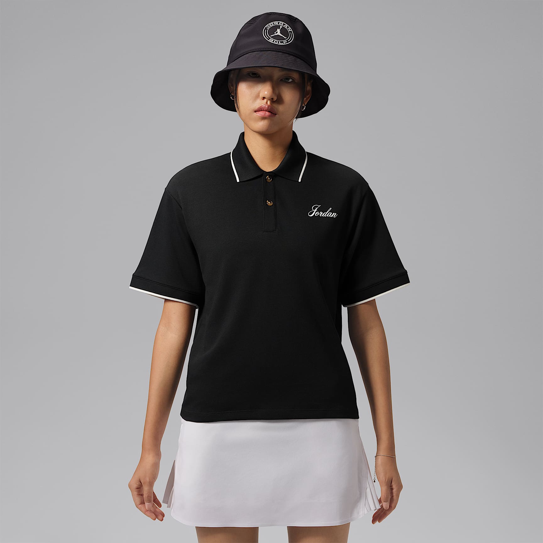 조던 스포츠 여성 드라이 핏 반팔 폴로