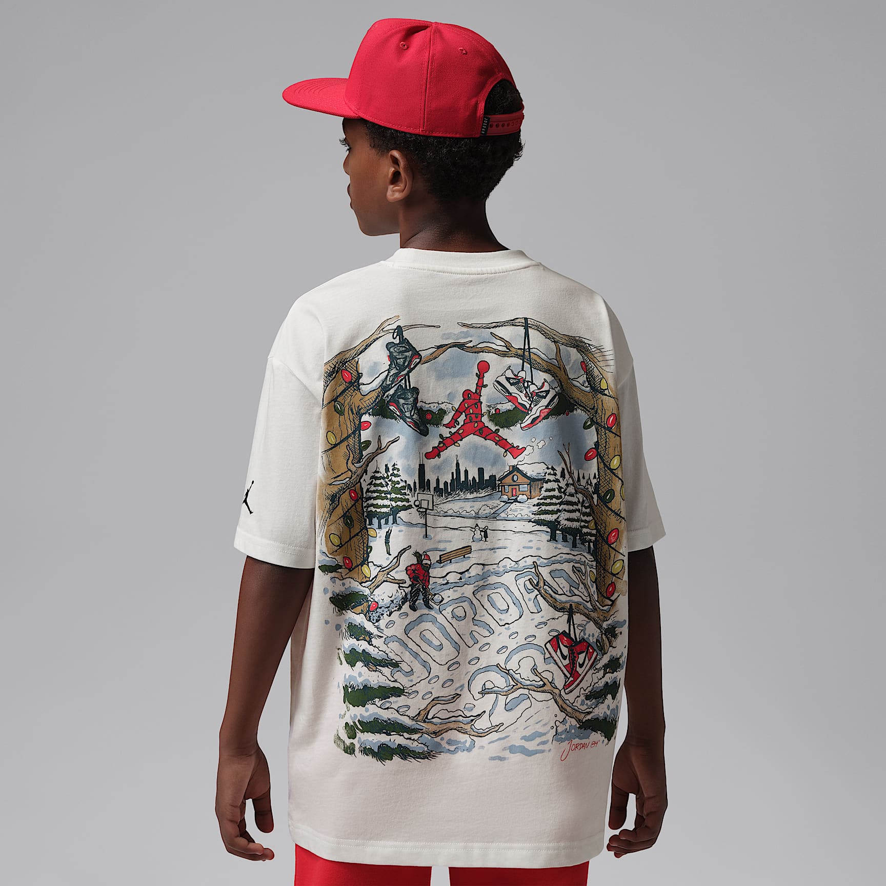 T-shirt Holiday Lights Jordan pour pré-ado