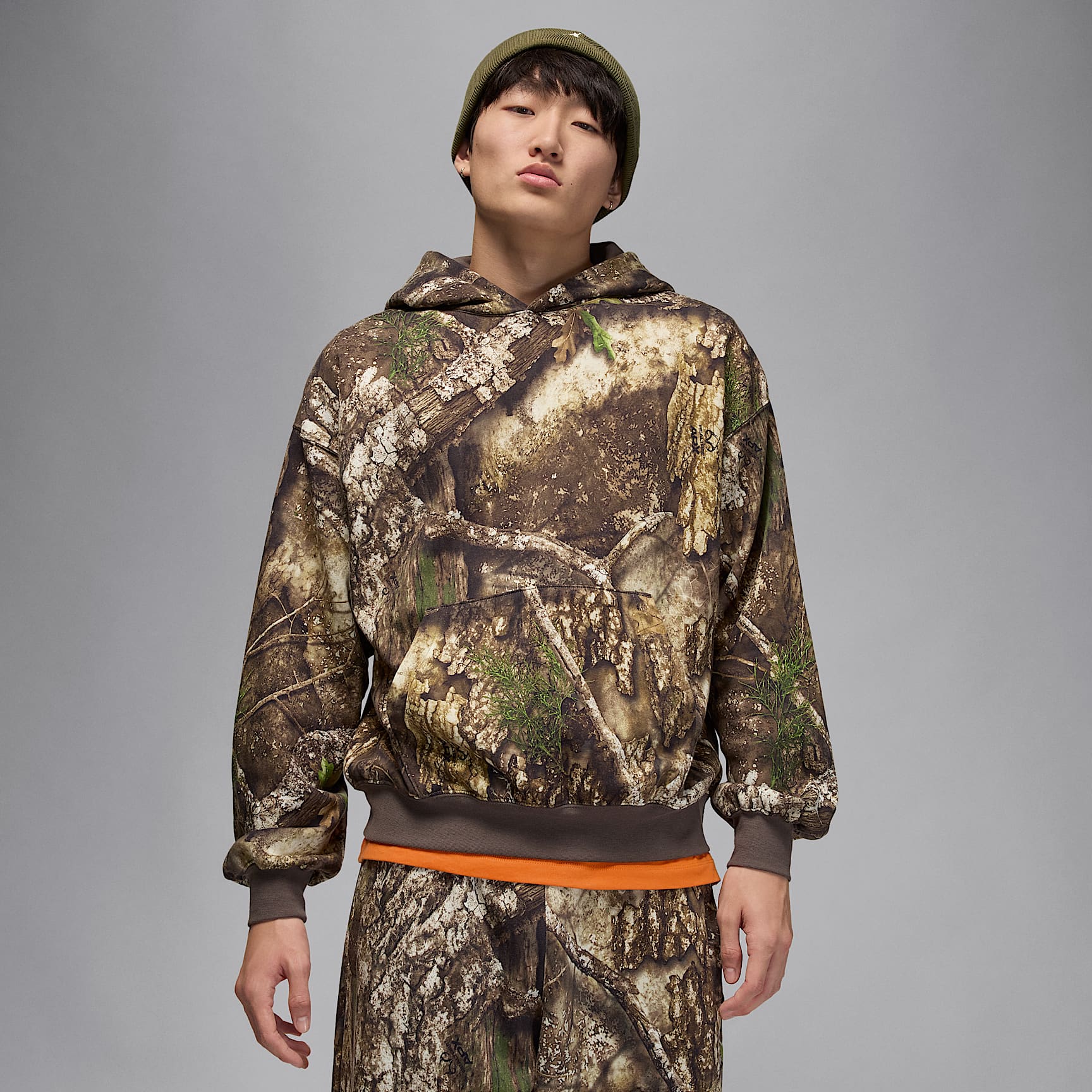 Sudadera con gorro sin cierre de tejido Fleece Realtree para hombre Jordan Brooklyn