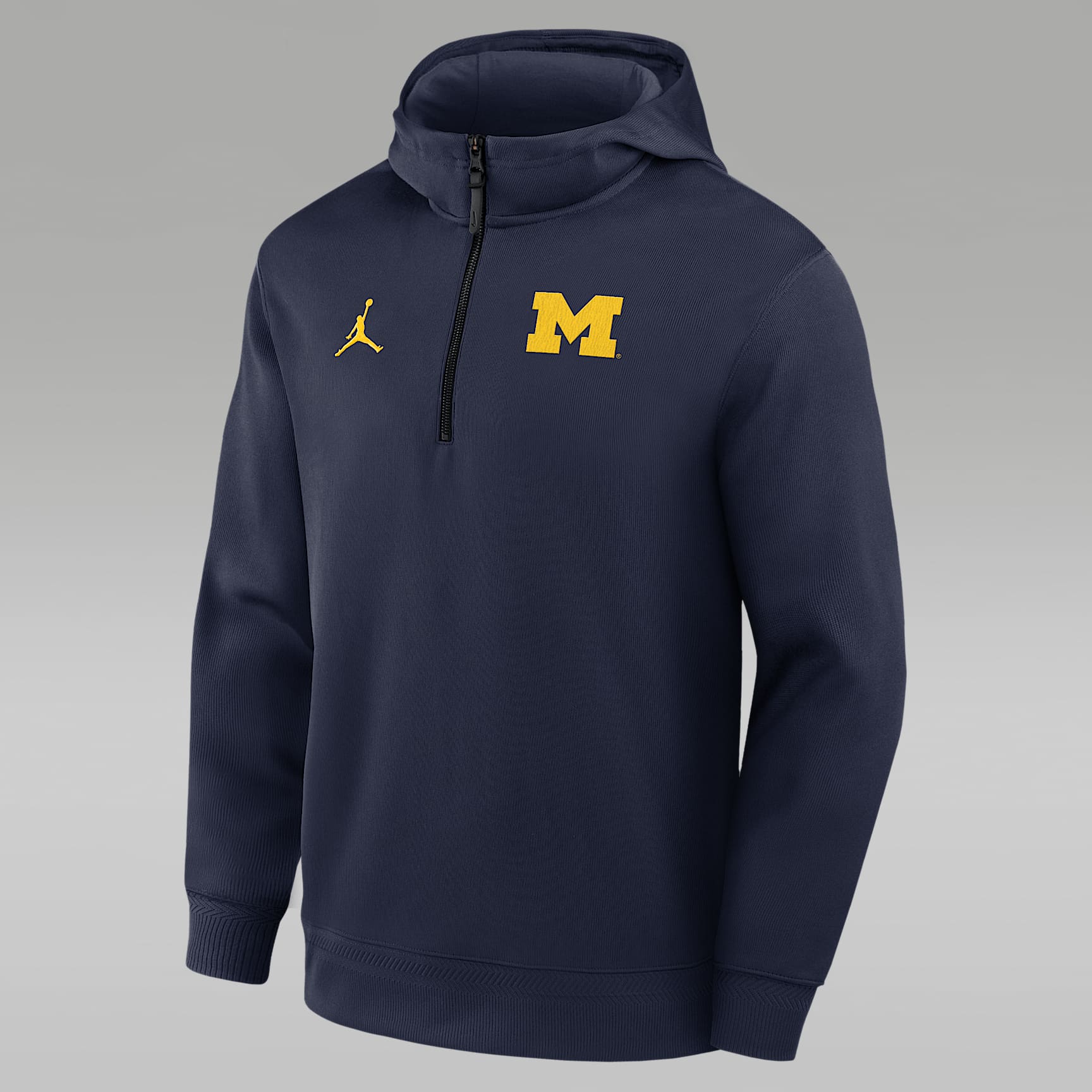 Michigan Coaches Premium Men's Jordan Brand Dri-FIT College 1/4-Zip Hoodie