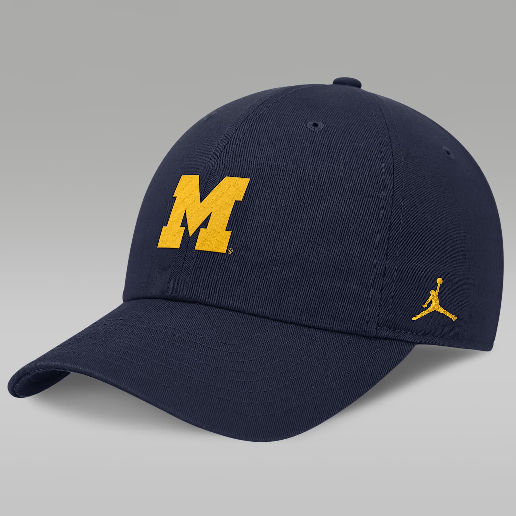 Gorra universitaria marca Jordan ajustable para hombre Michigan Classic Club