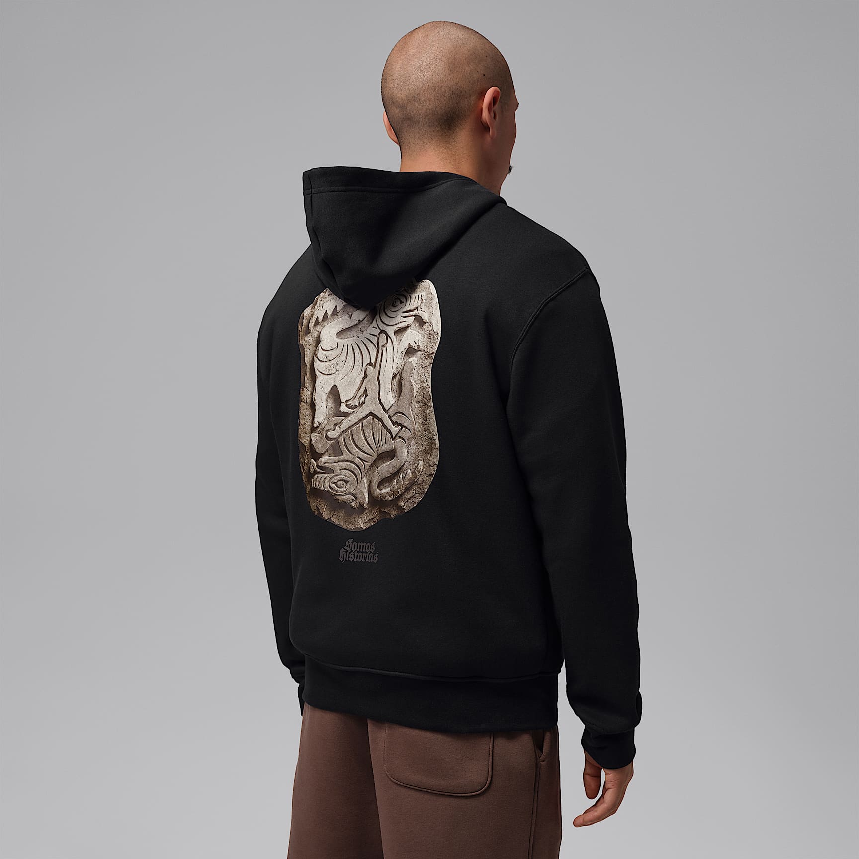 Sudadera con gorro sin cierre de tejido Fleece para hombre Jordan Brooklyn Día de Muertos