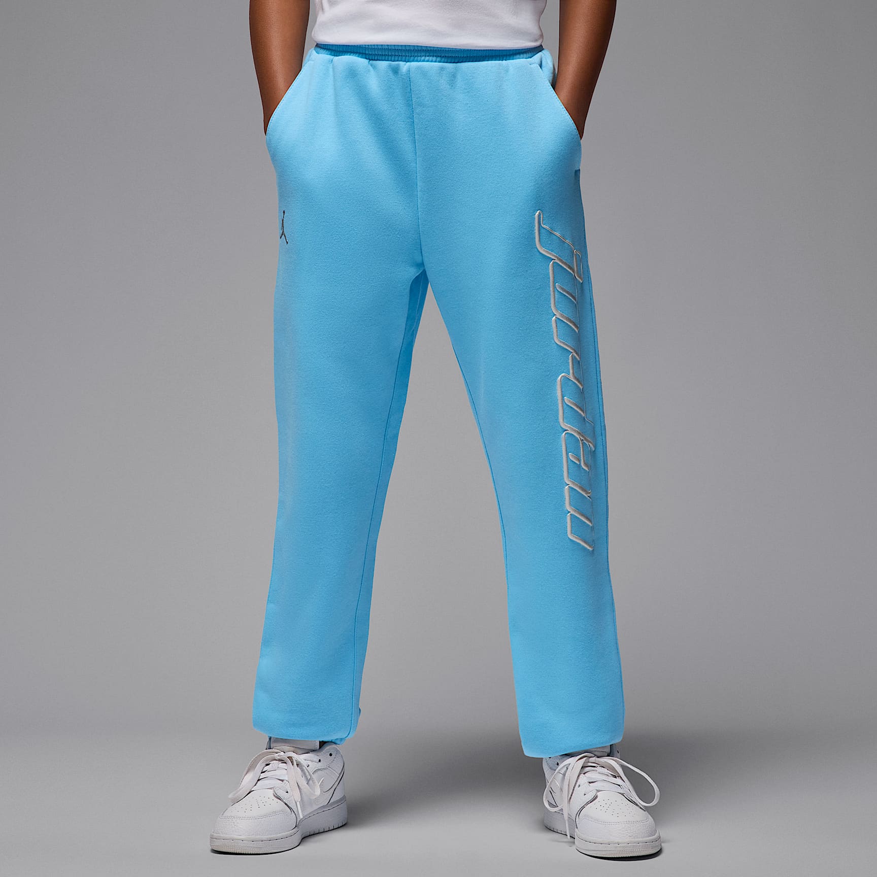 Pants de tejido Fleece para niños talla grande Jordan Mountainside