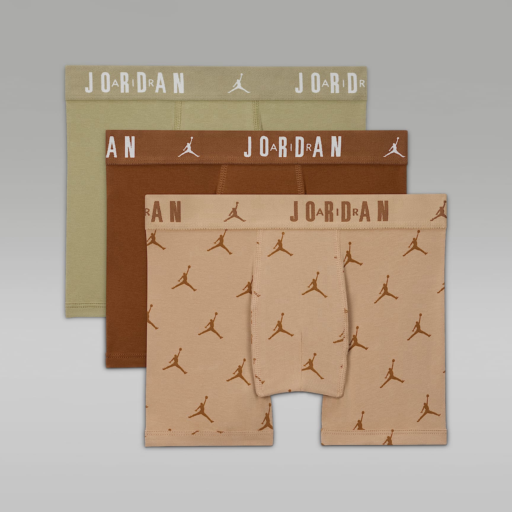 Ropa interior Flight Cotton Essentials para niños talla grande (paquete de 3) Jordan