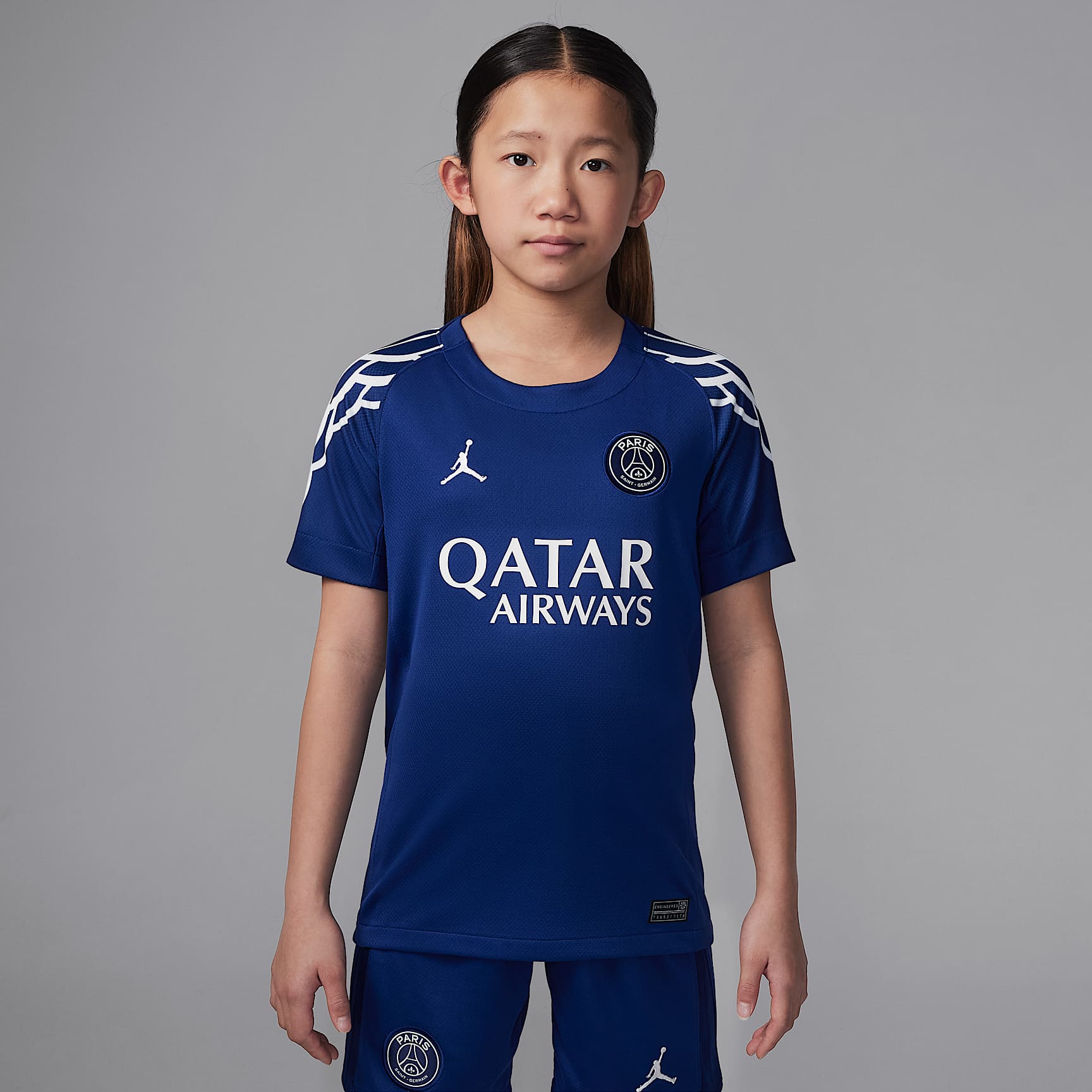 パリ サンジェルマン (PSG) 2024/25 スタジアム フォース ジュニア ジョーダン Dri-FIT サッカー レプリカ ユニフォーム