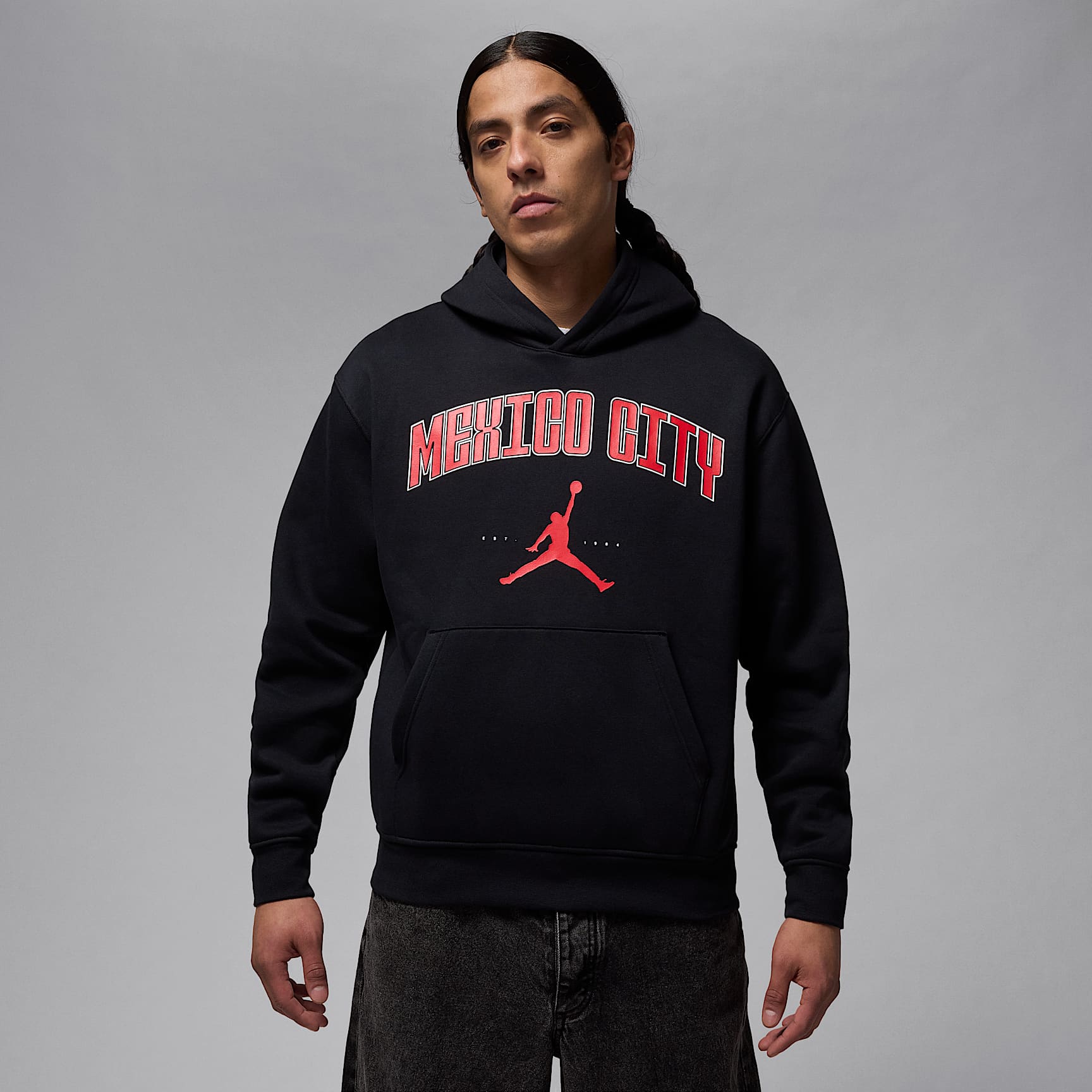 Sudadera con gorro sin cierre de tejido Fleece Mexico City para hombre Jordan