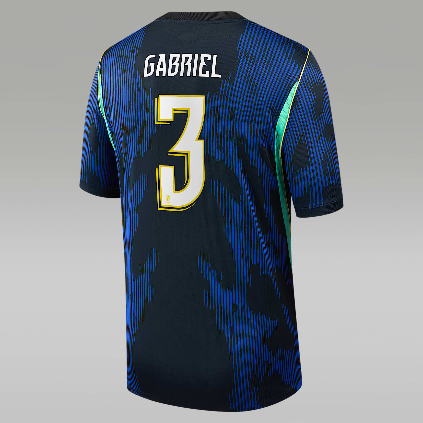 Gabriel Magalhães Brazil National Team 2026 Stadium Away Big Kids' Nike Dri-FIT Soccer Jersey
