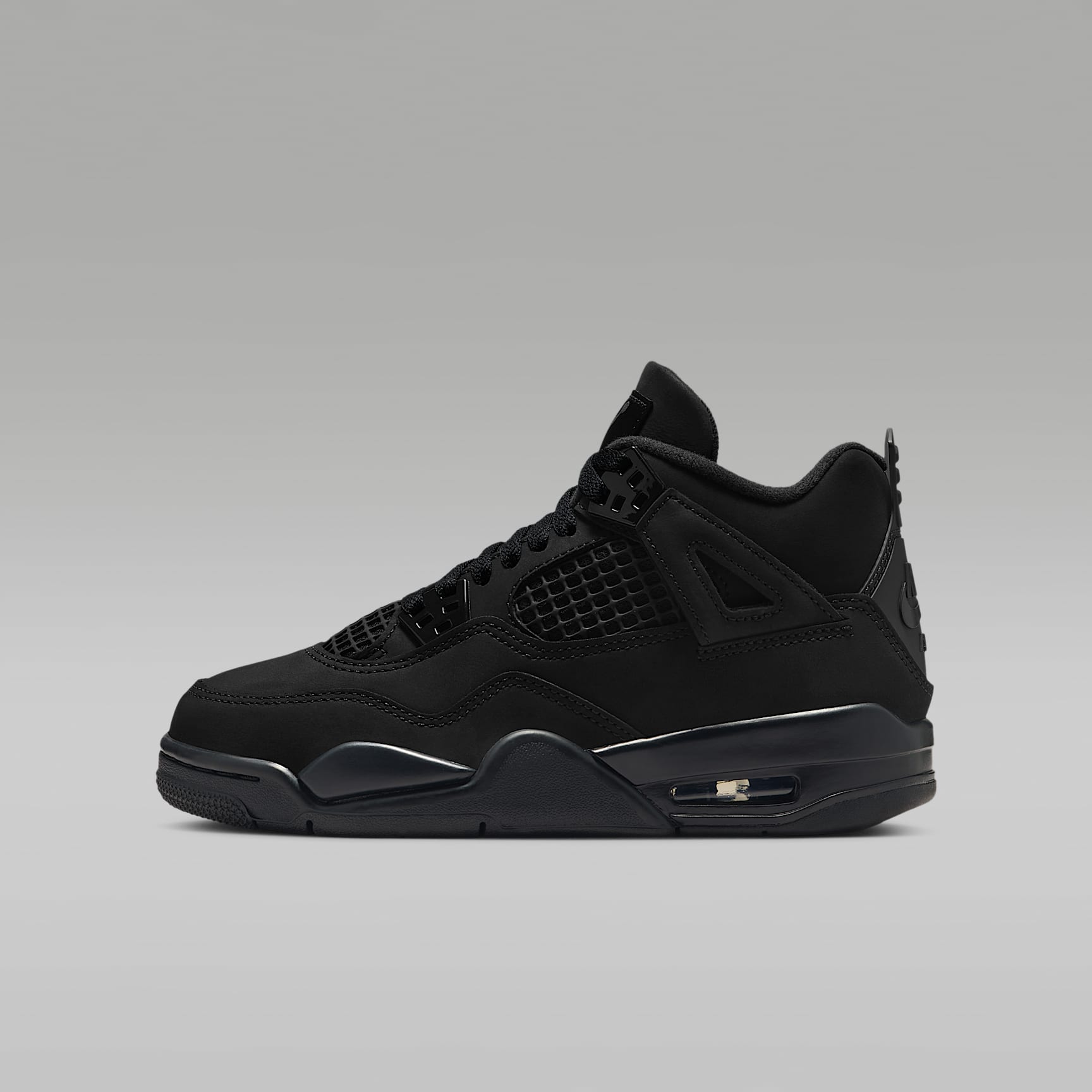 Air Jordan 4 Retro "Black Cat" Big Kids' Shoes