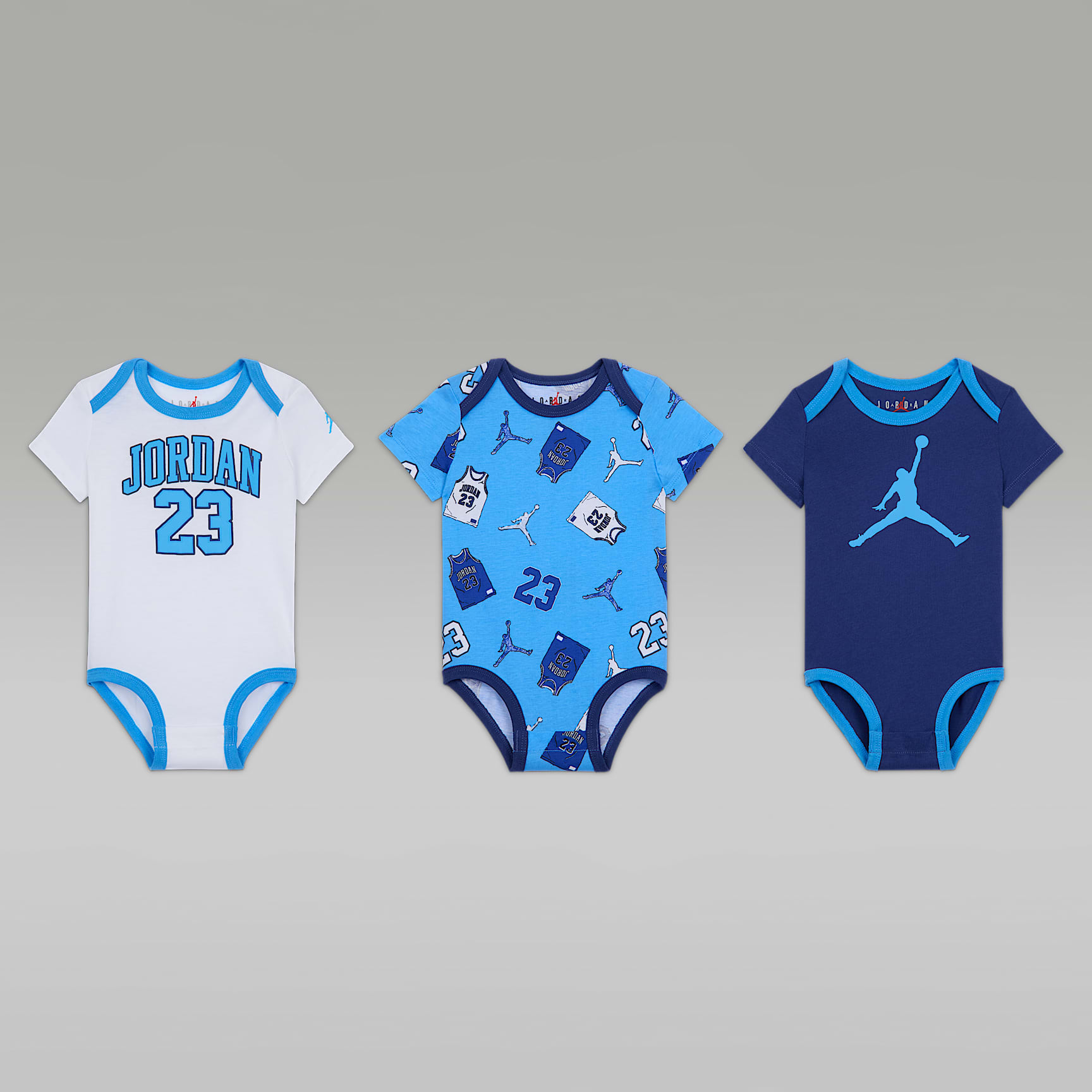 Jordan Baby (3-6M) 23 Jersey 3-Pack Bodysuits