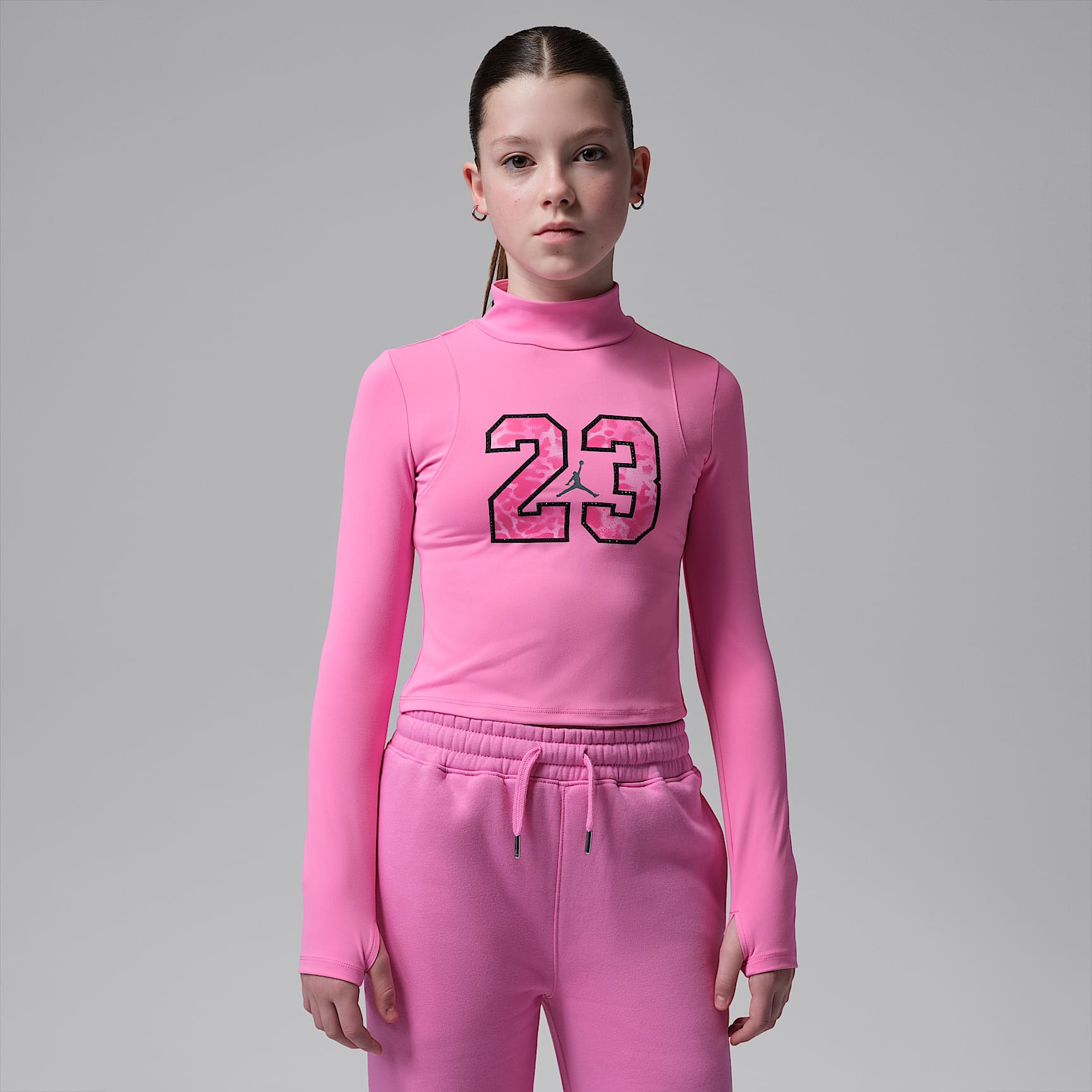 Jordan Big Kids' Fierce and Fearless Long-Sleeve Knit Top