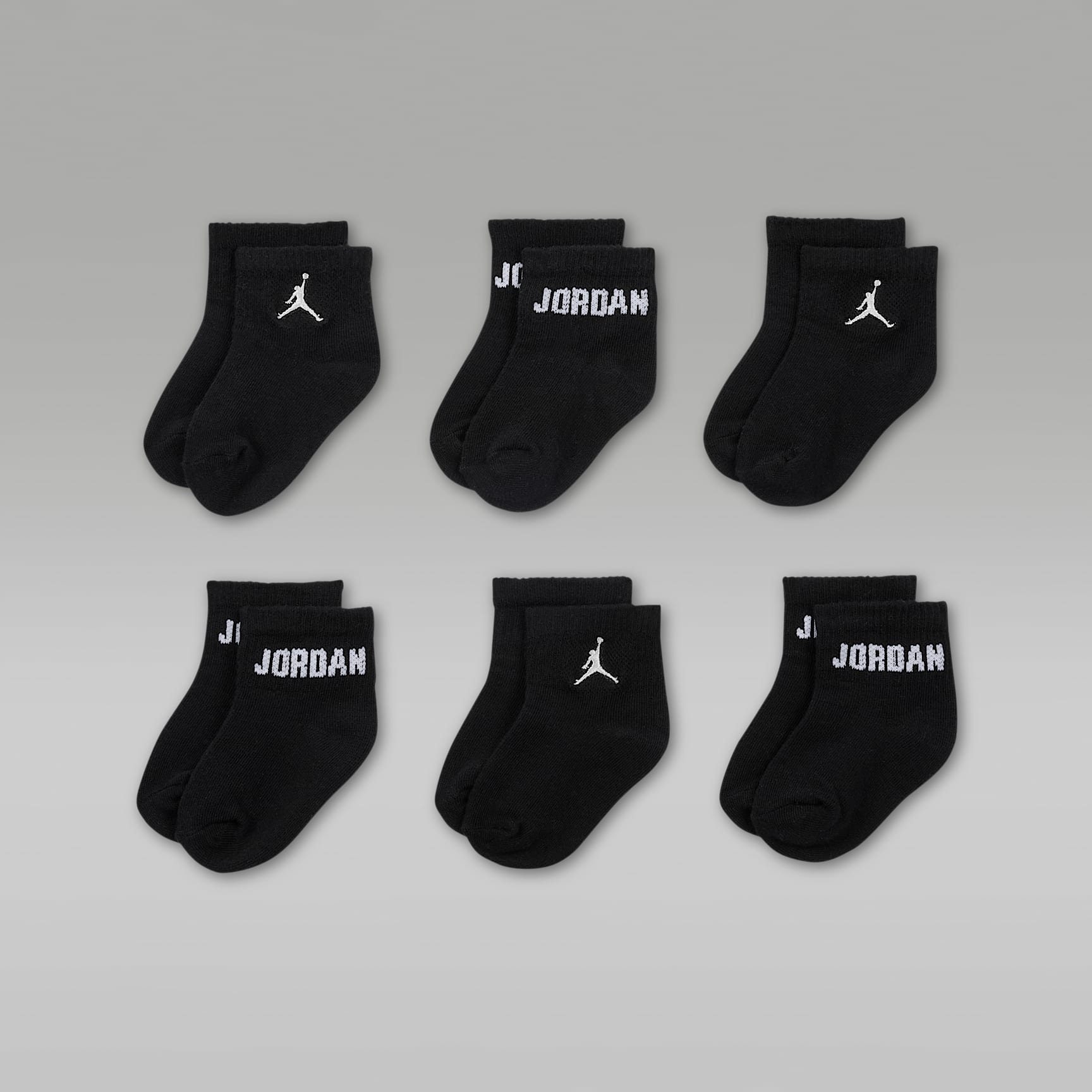 Socquettes Jordan Everyday Essentials pour bébé et tout-petit (6 paires)