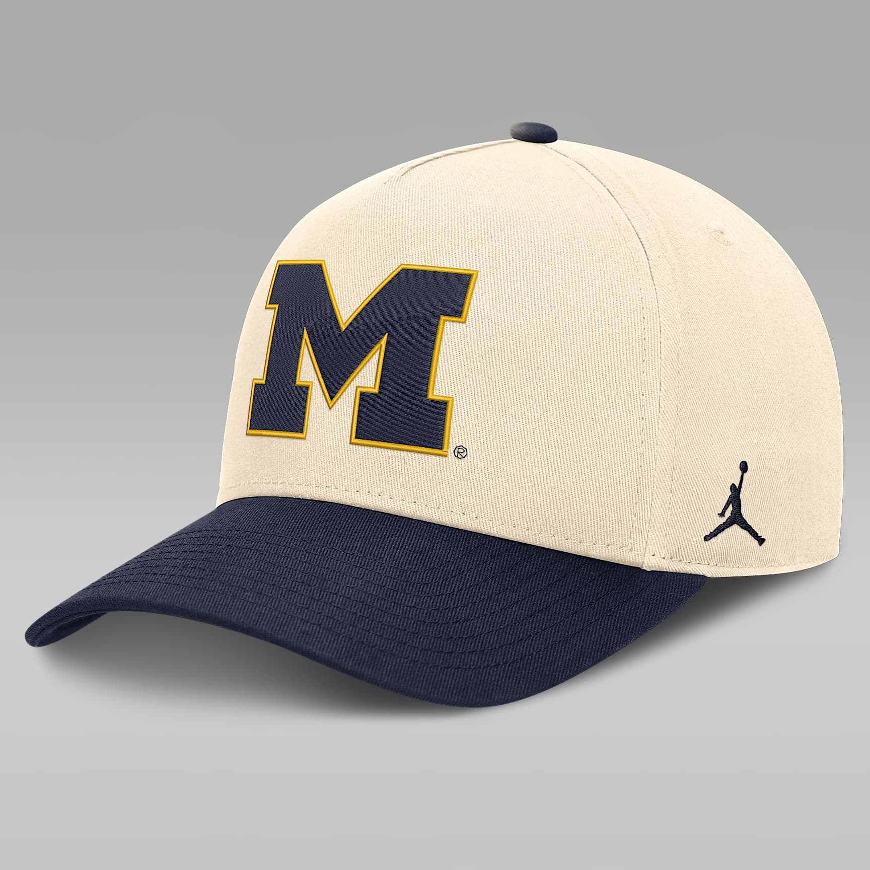 Michigan Campus Prep Rise Men's Jordan Brand College A-Frame Adjustable Hat
