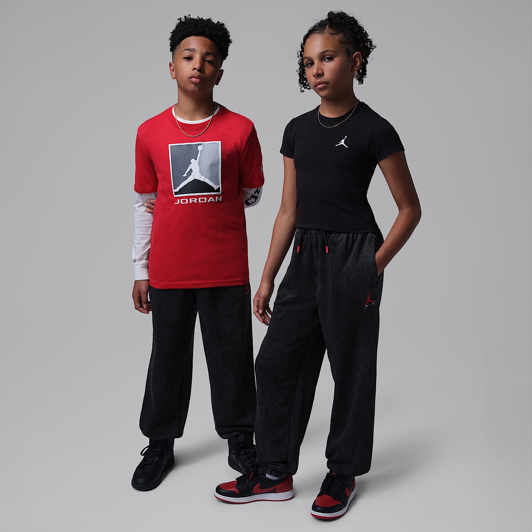 Jordan Big Kids' Acid Wash French Terry Pants