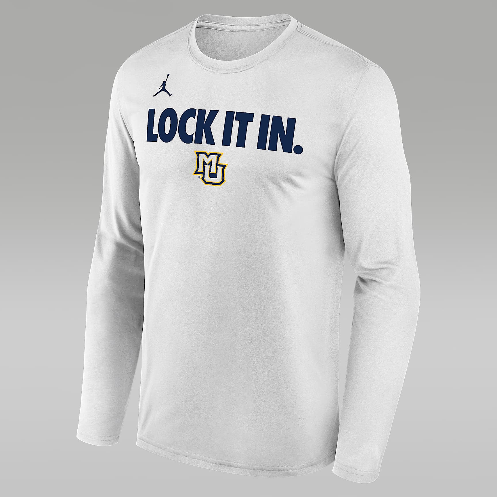 Marquette 2026 On-Court Bench Men's Nike Dri-FIT College Long-Sleeve T-Shirt