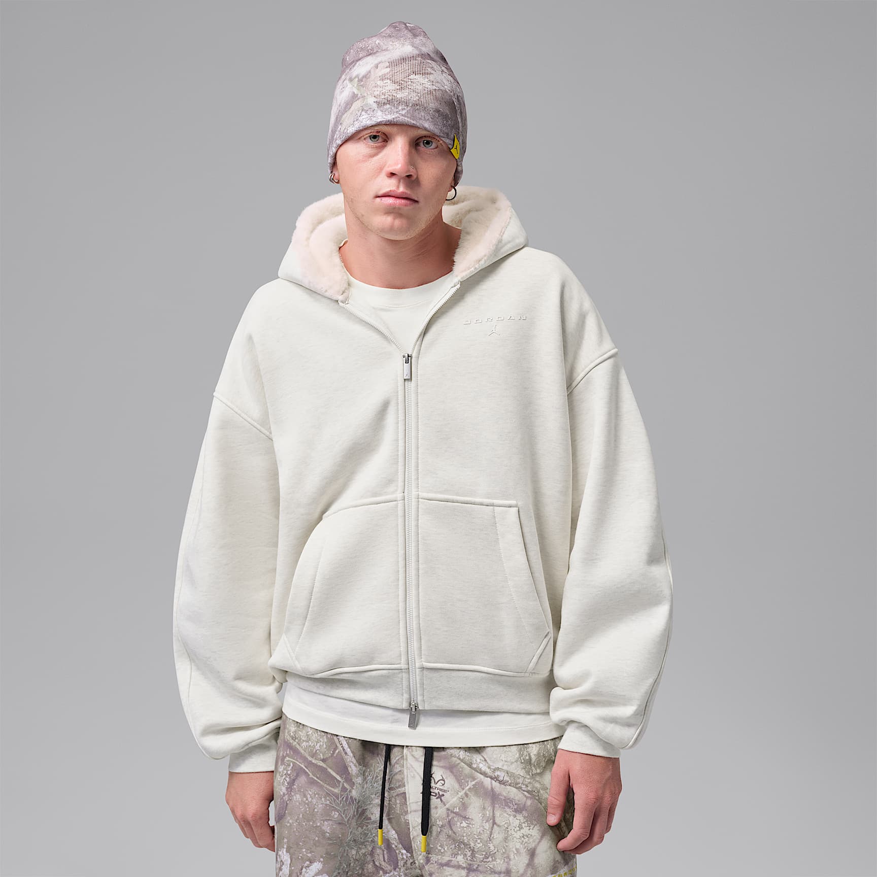 Jordan Flight Men's Faux Fur Full-Zip Hoodie