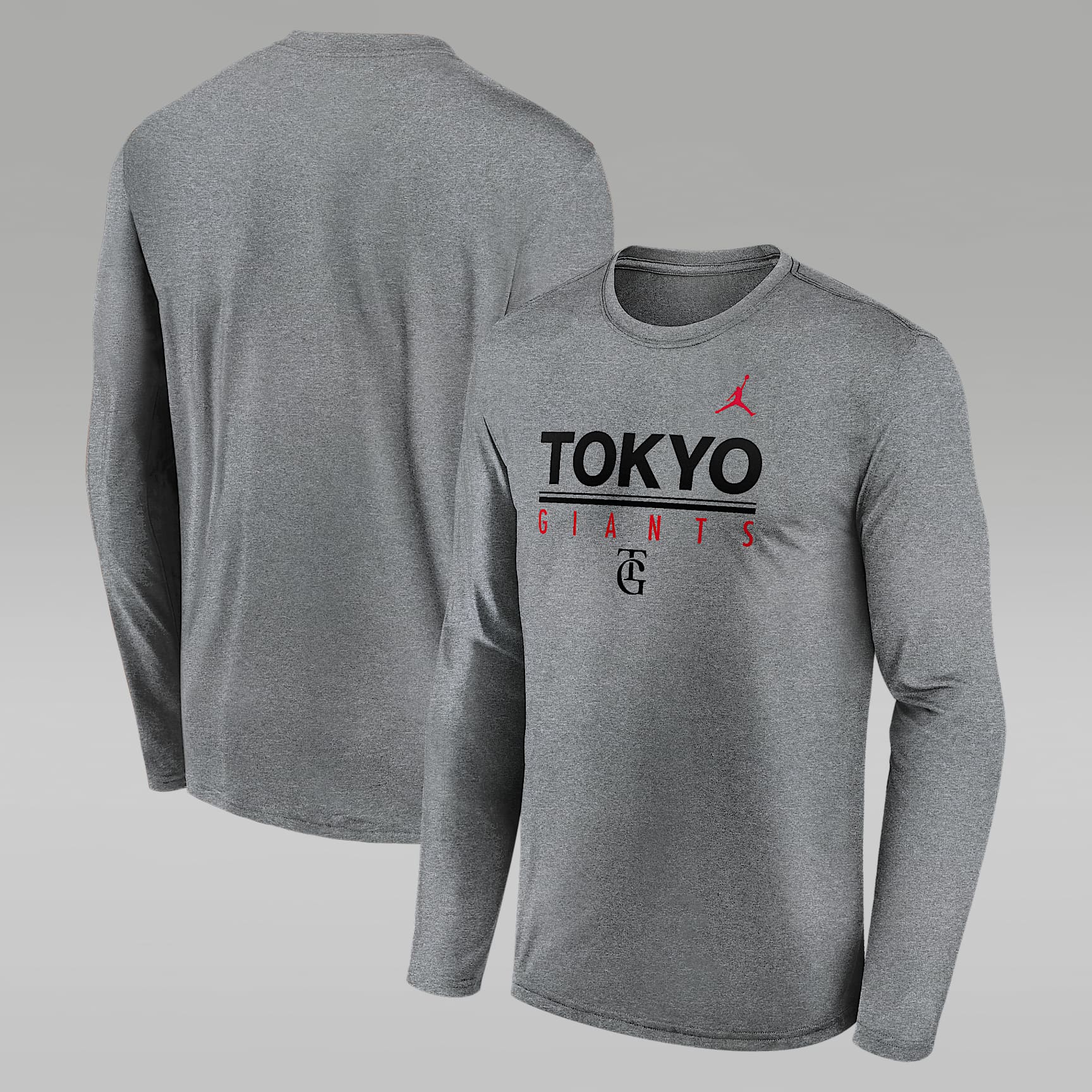 東京 読売ジャイアンツ x ジョーダン エクスクルーシブ コレクション メンズ ロングスリーブ Tシャツ