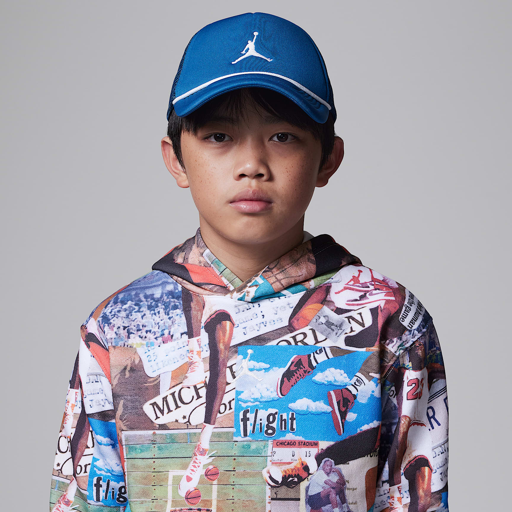 Jordan Big Kids' Jumpman Foam Trucker Hat