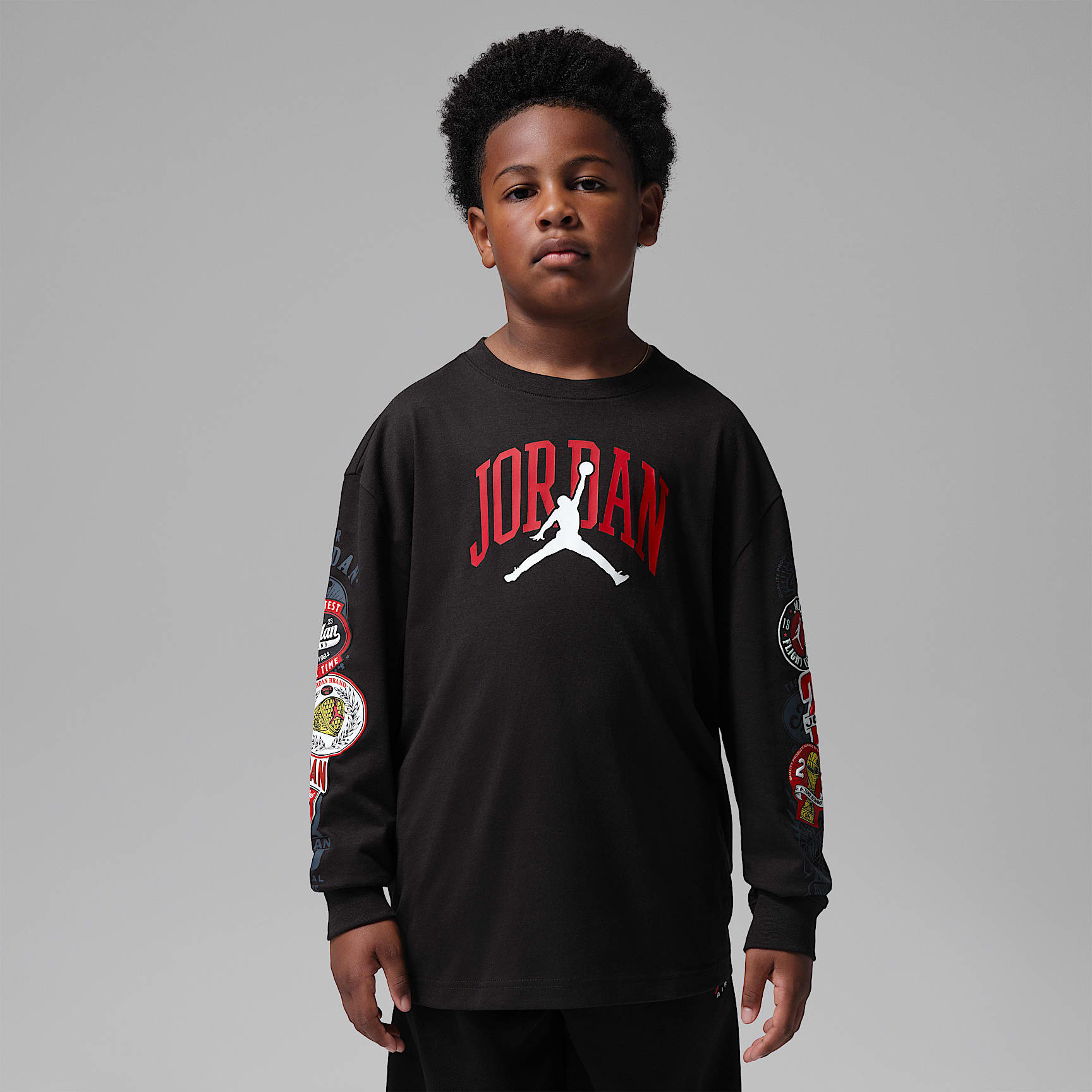 Playera de manga larga Interstate 23 Highway Arch para niños talla grande Jordan