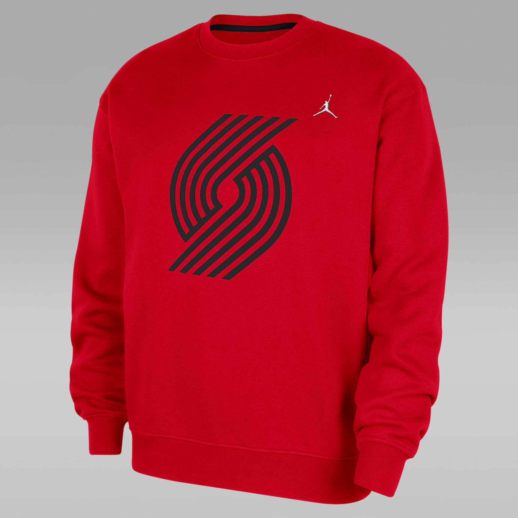 Portland Trail Blazers Statement Essentials Men's Jordan NBA Fleece Crew-Neck Sweatshirt