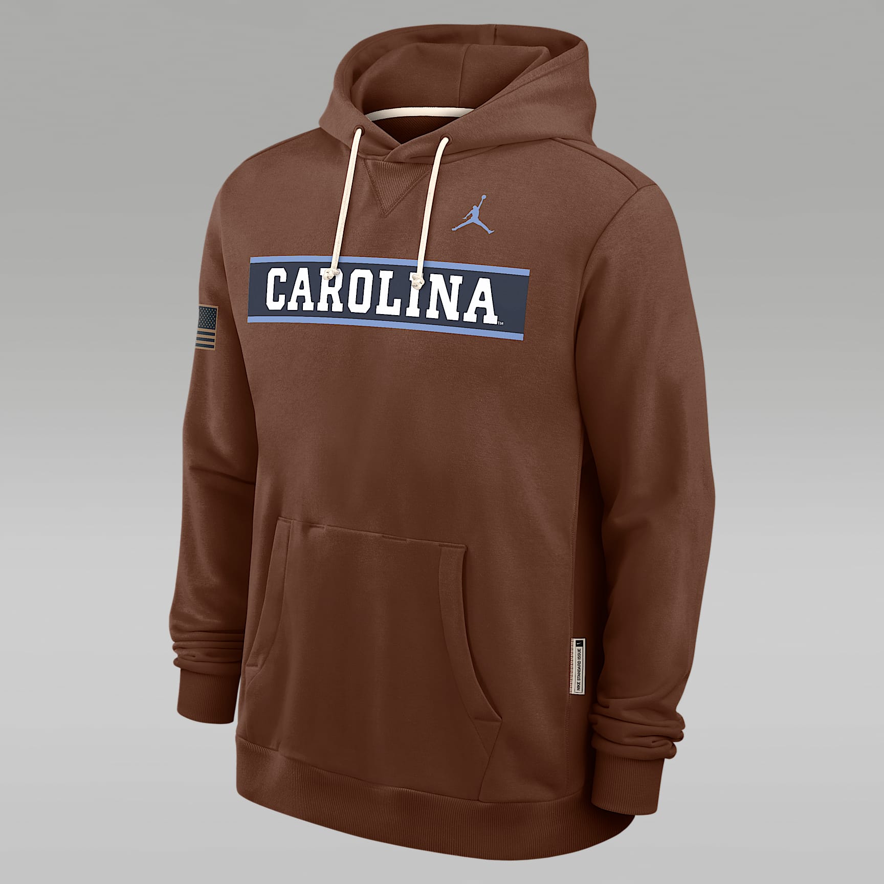 North Carolina 2026 Military Appreciation Standard Issue Men's Jordan Brand Dri-FIT College Pullover Hoodie