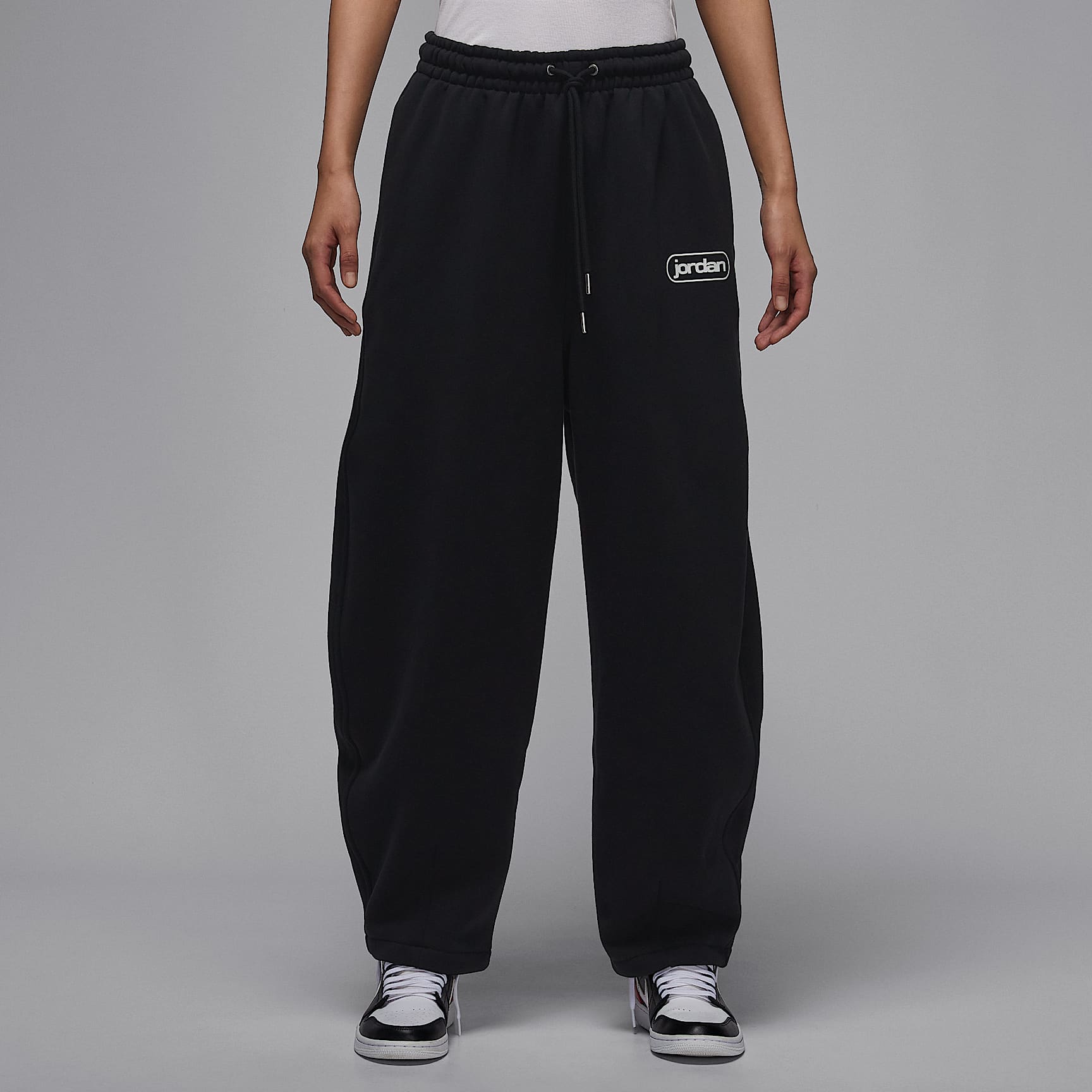 조던 플라이트 플리스 여성 배기 팬츠