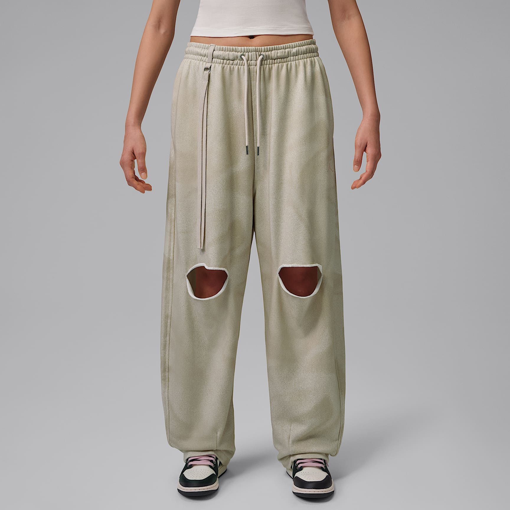 조던 플리스 여성 배기 팬츠