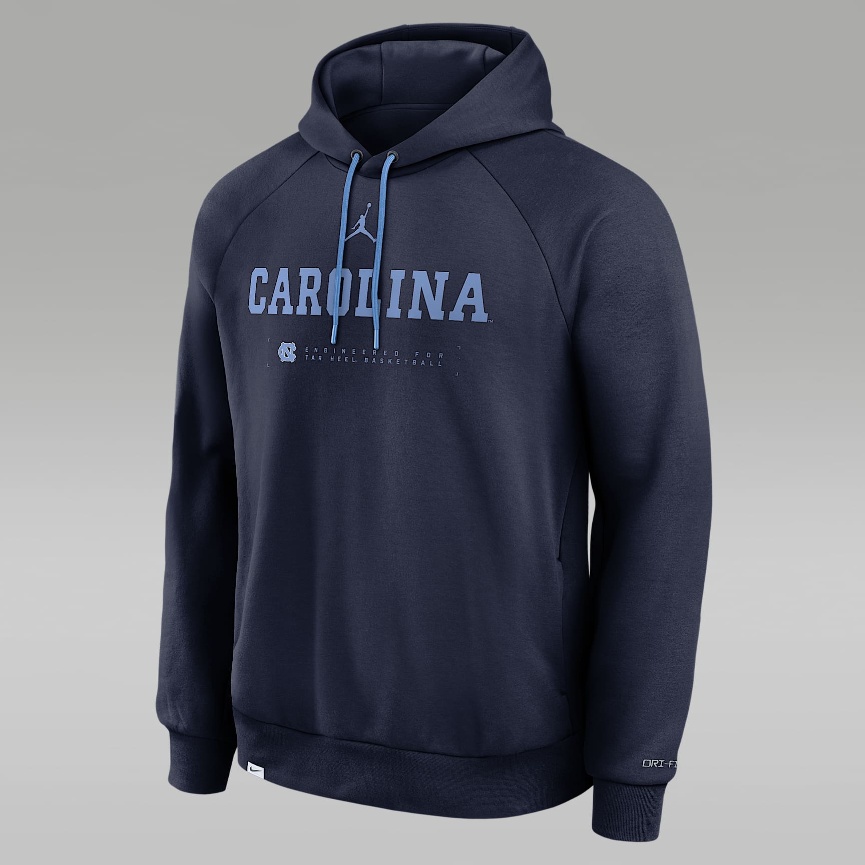 North Carolina Courtside Basketball Practice Men's Jordan Brand Dri-FIT Pullover Hoodie