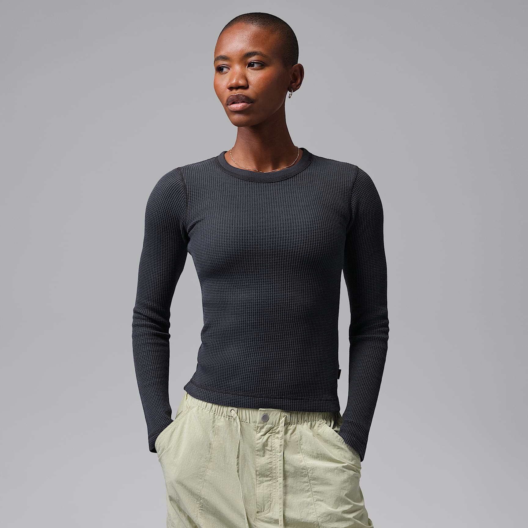 Jordan Flight Women's Long-Sleeve Waffle Top