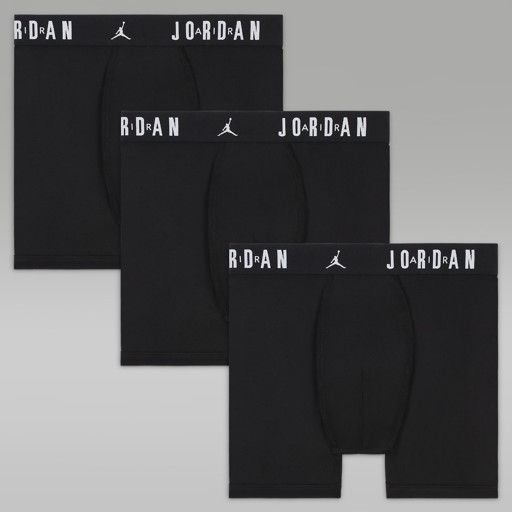 Jordan Dri-FIT Big Kids' Flight Poly Boxer Briefs (3-Pack)