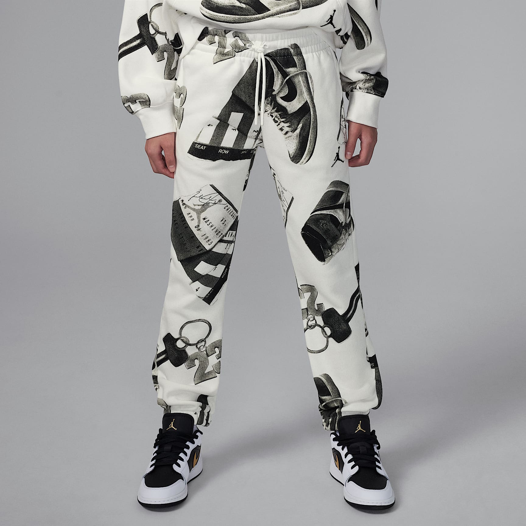 Pants estampados para niños talla grande Jordan Brooklyn Fleece