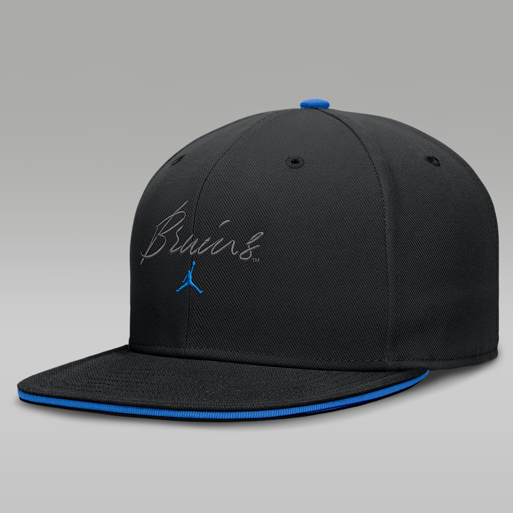 Gorra universitaria marca Jordan Dri-FIT ajustada para hombre UCLA Pro