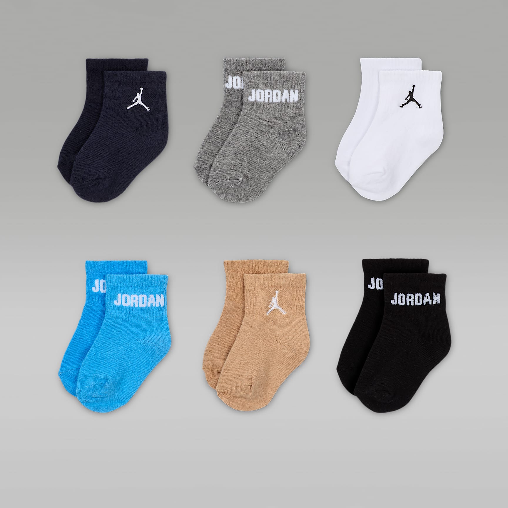 Calcetines al tobillo para bebé / infantil (6 pares) Jordan