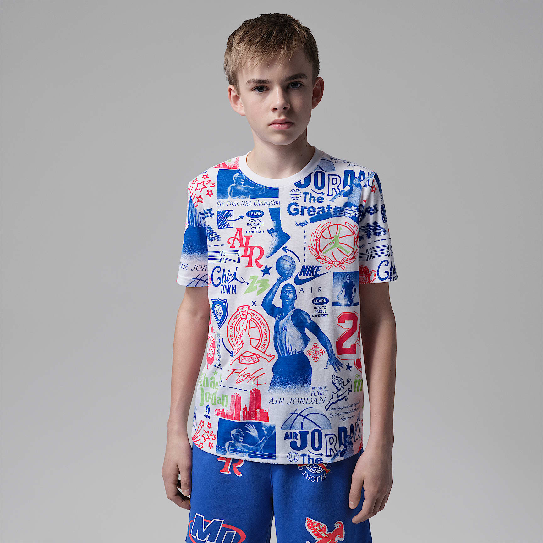 Jordan Big Kids' Billboard Printed T-Shirt