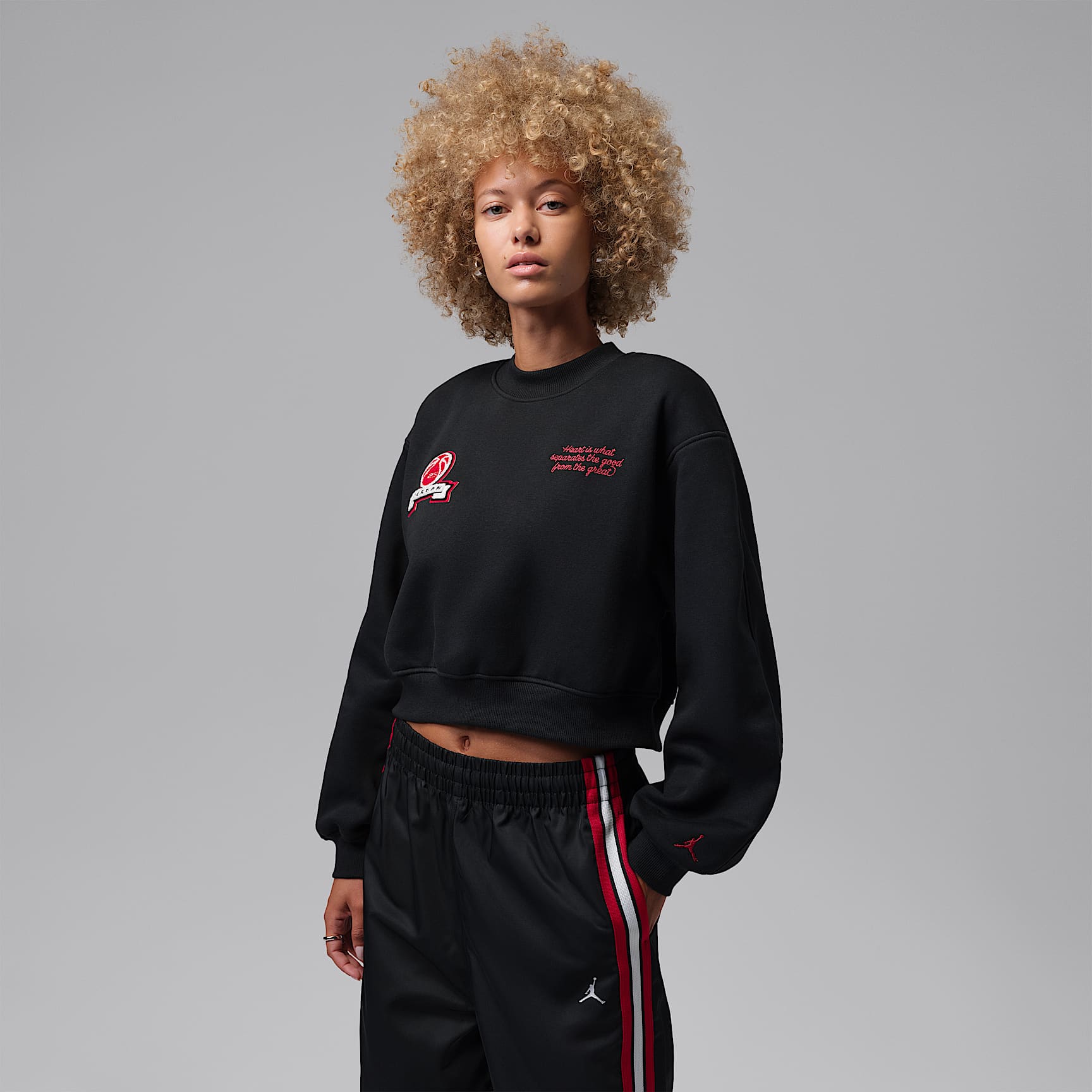 Jordan Brooklyn Fleece Women's Cropped Crew-Neck Sweatshirt