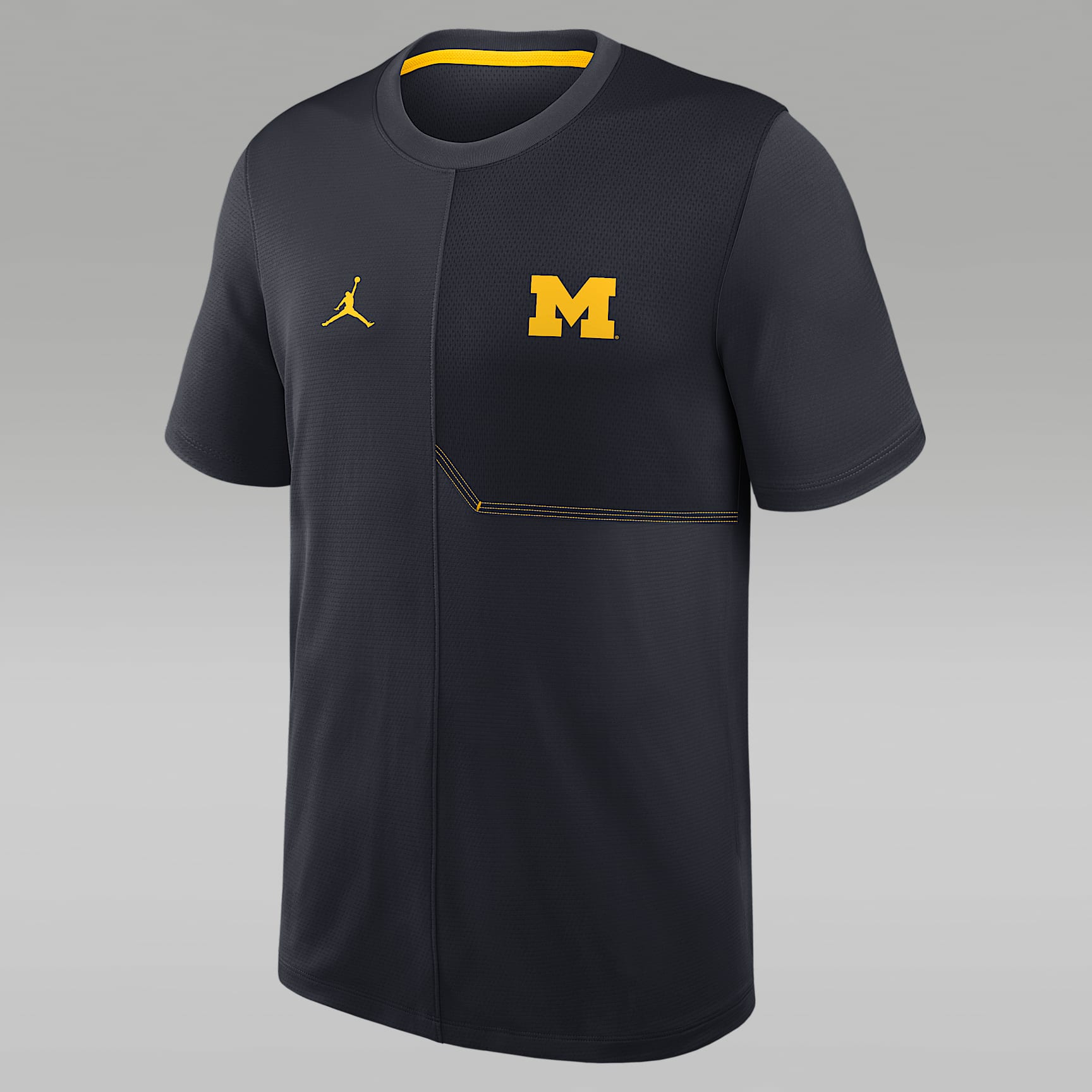 Michigan Sideline Coach Men's Jordan Brand Dri-FIT College Top