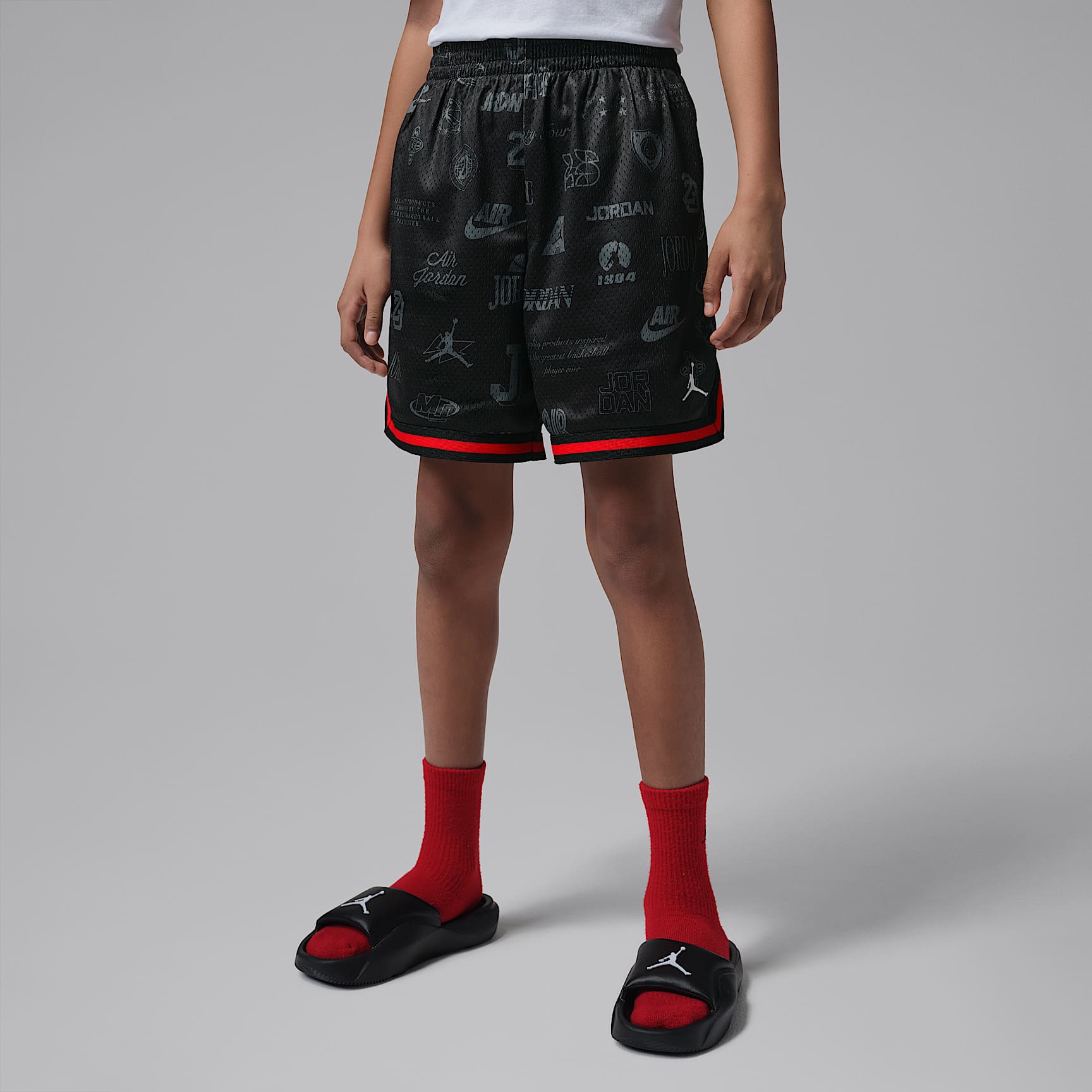 Jordan Big Kids' Printed Mesh Taping Shorts