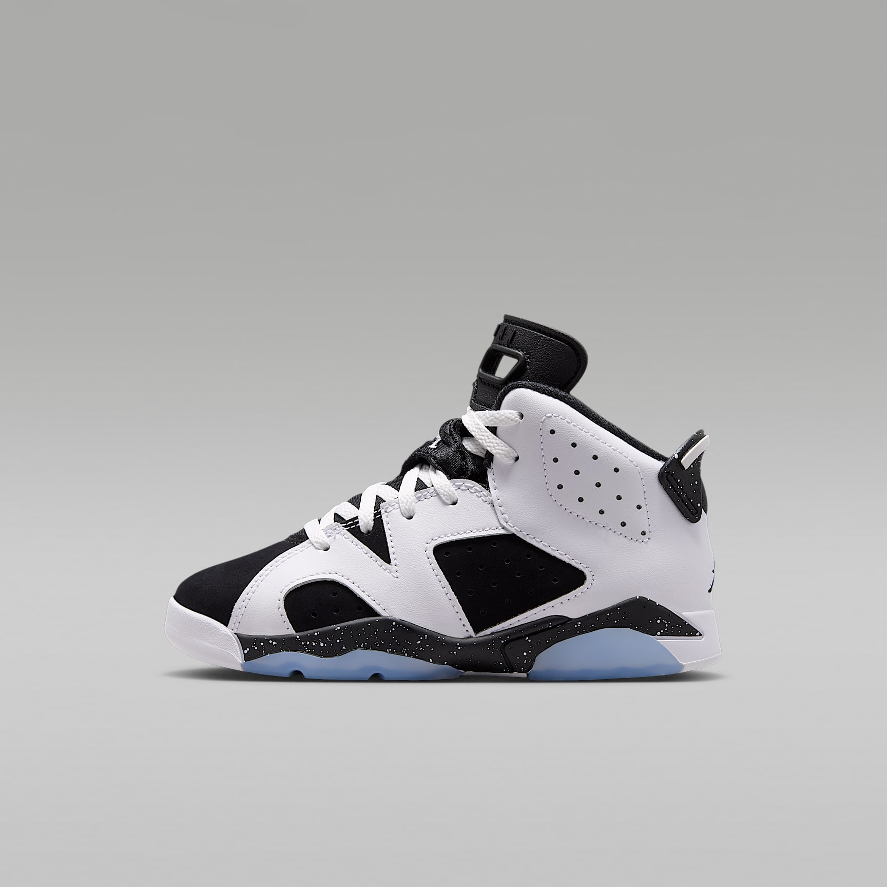 Jordan 6 Retro "Black and White" Little Kids' Shoes