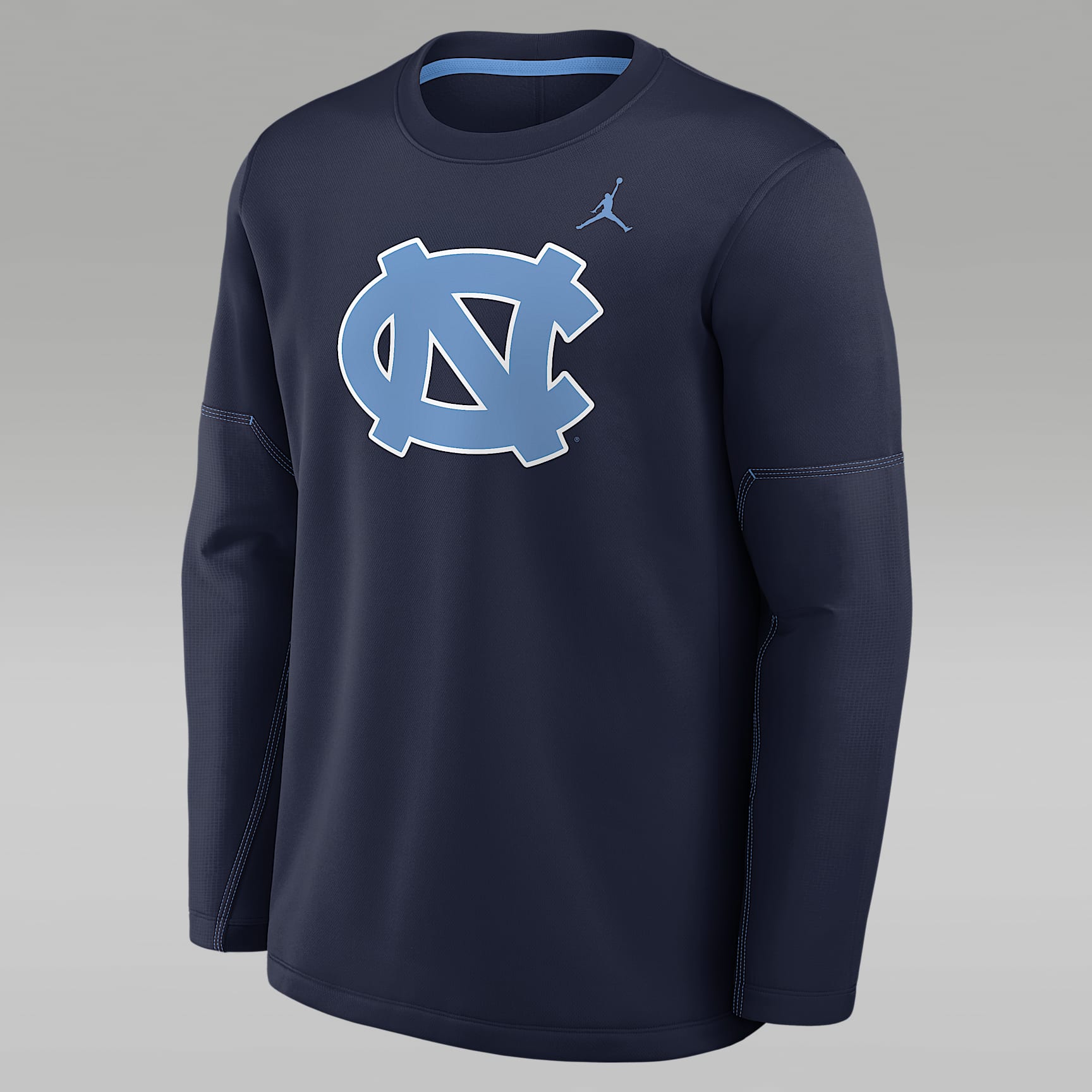 North Carolina Sideline Coaches Men's Jordan Brand Therma-FIT College Long-Sleeve T-Shirt