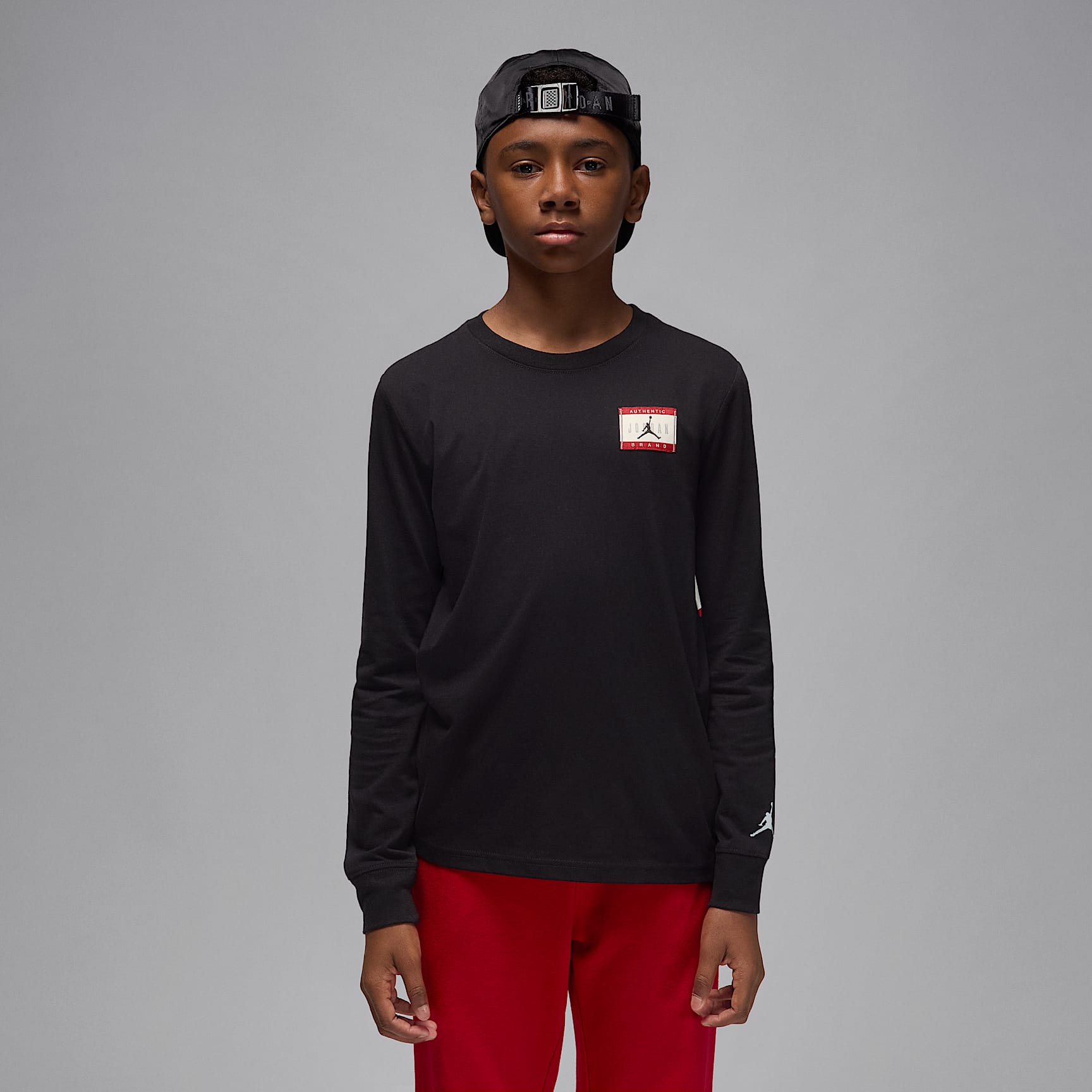 에어 조던 주니어 레이블 긴팔 티셔츠