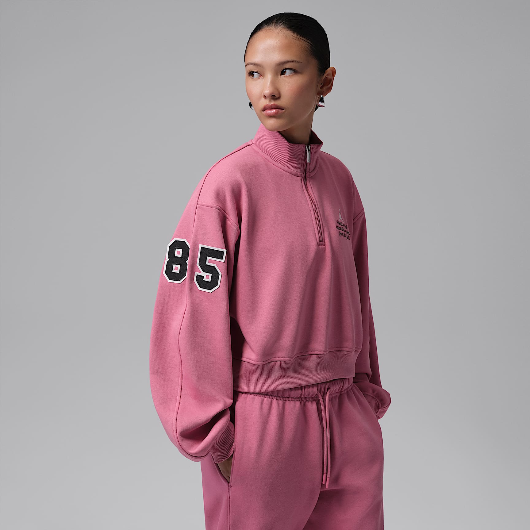 Jordan Brooklyn Fleece Women's Cropped 1/4-Zip Top