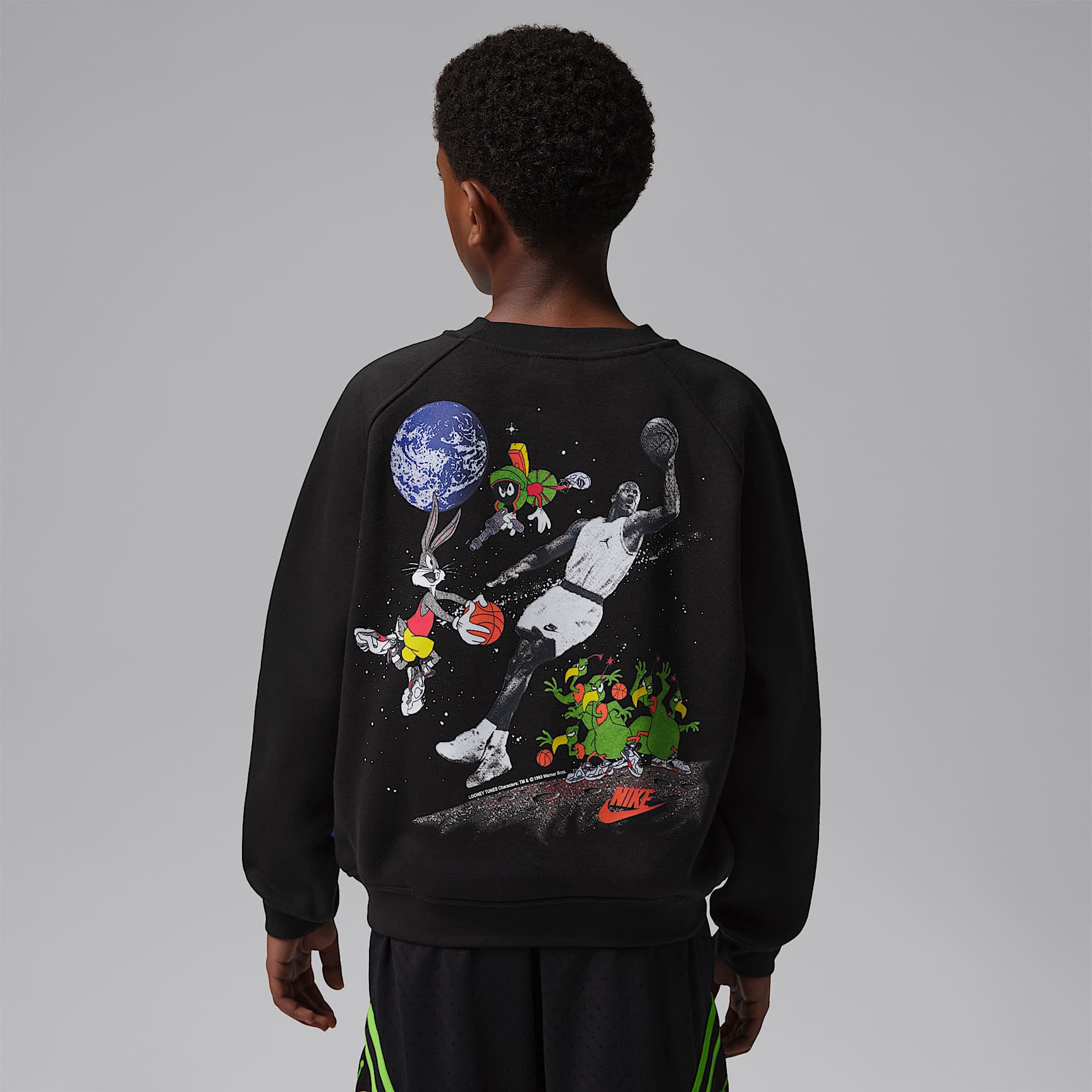 Jordan Dessuadora de coll rodó amb estampat Space Jam - Nen/a
