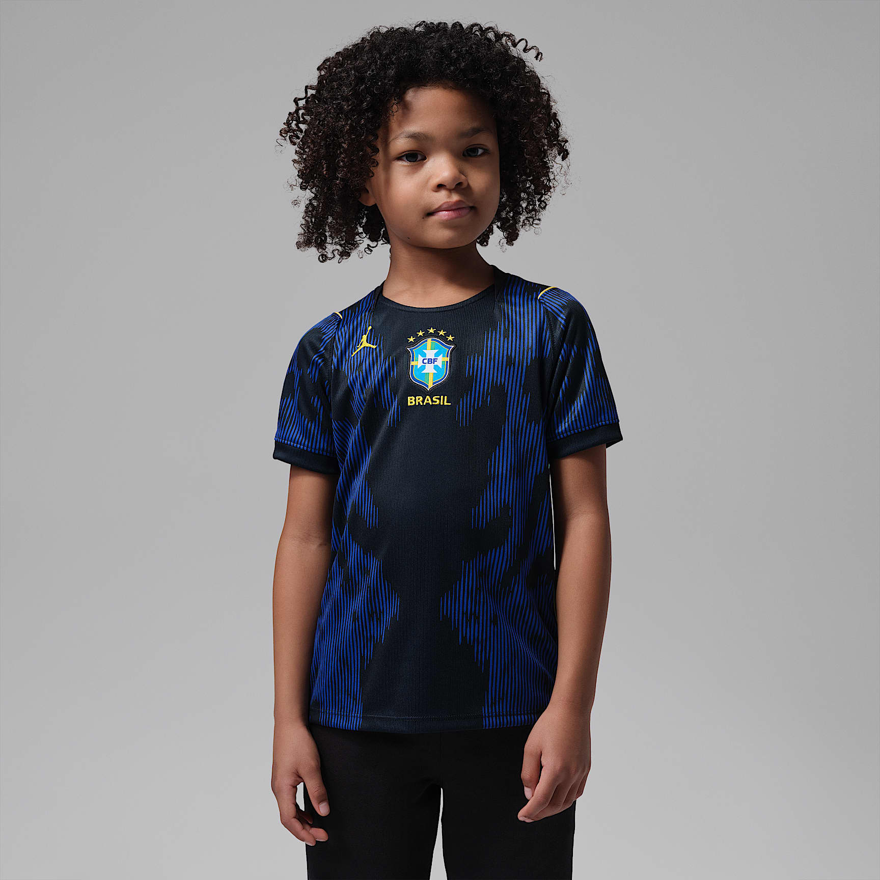 Brazil 2026 Stadium Away Younger Kids' Jordan Dri-FIT Football Replica Shirt